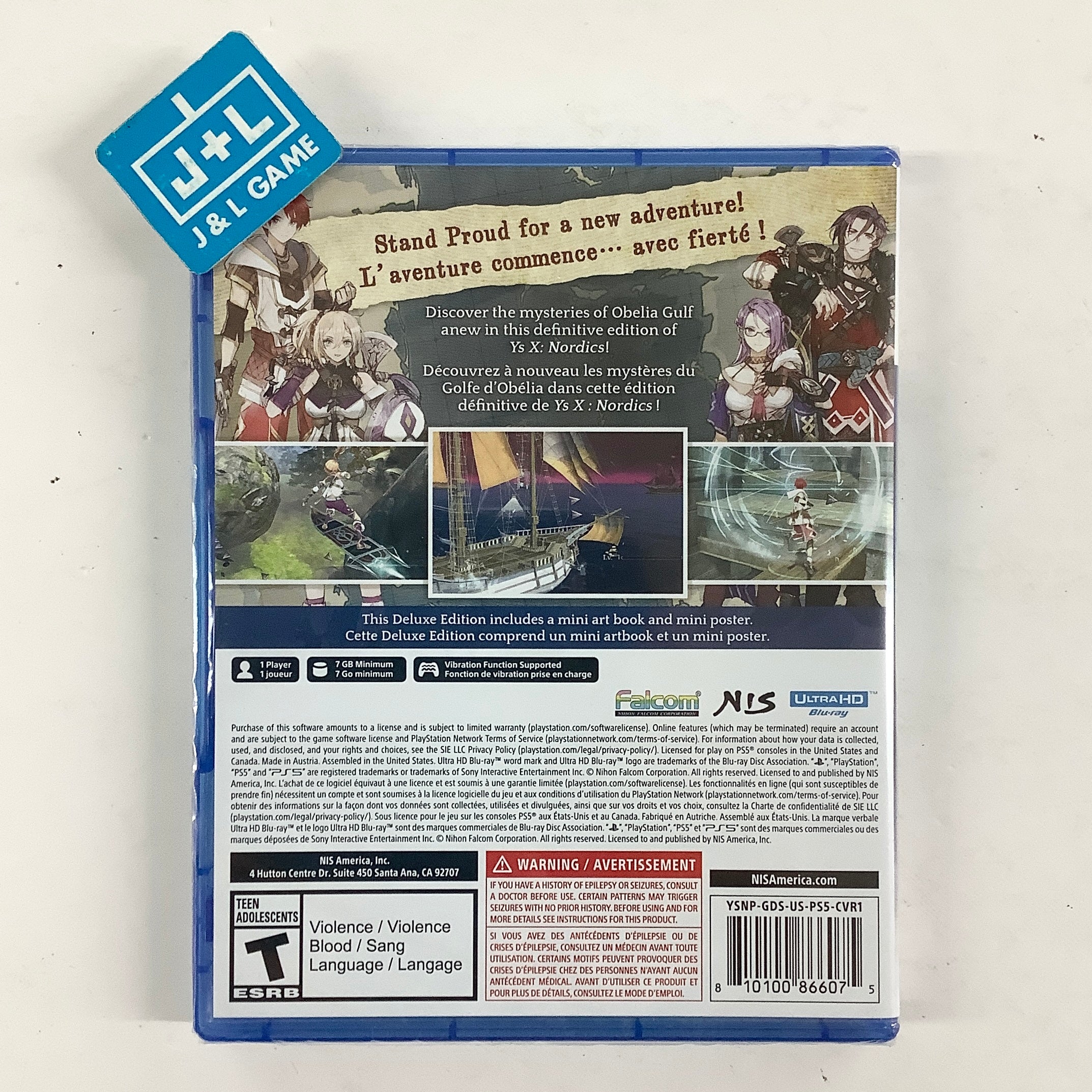 Ys X: Proud Nordics (Deluxe Edition) - (PS5) PlayStation 5 Video Games NIS America