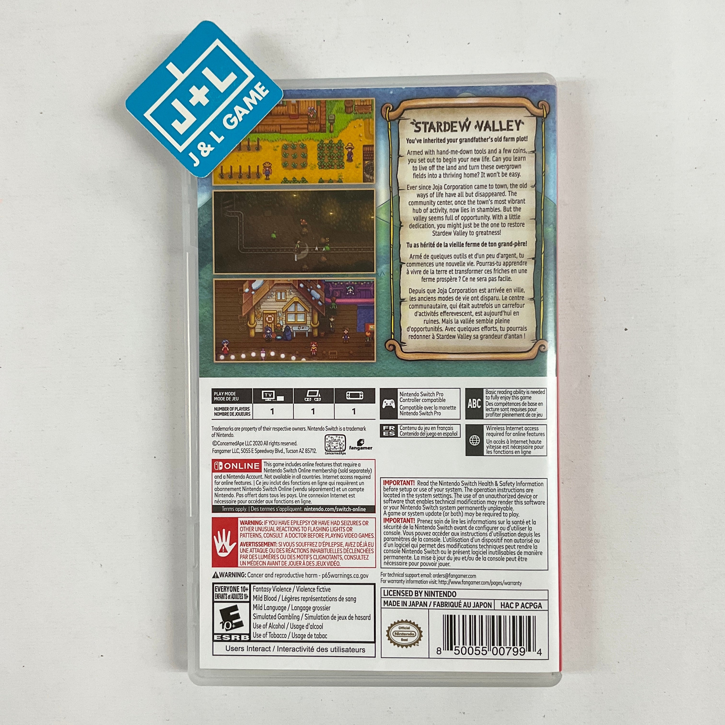 Stardew Valley - (NSW) Nintendo Switch [Pre-Owned] Video Games Fangamer   
