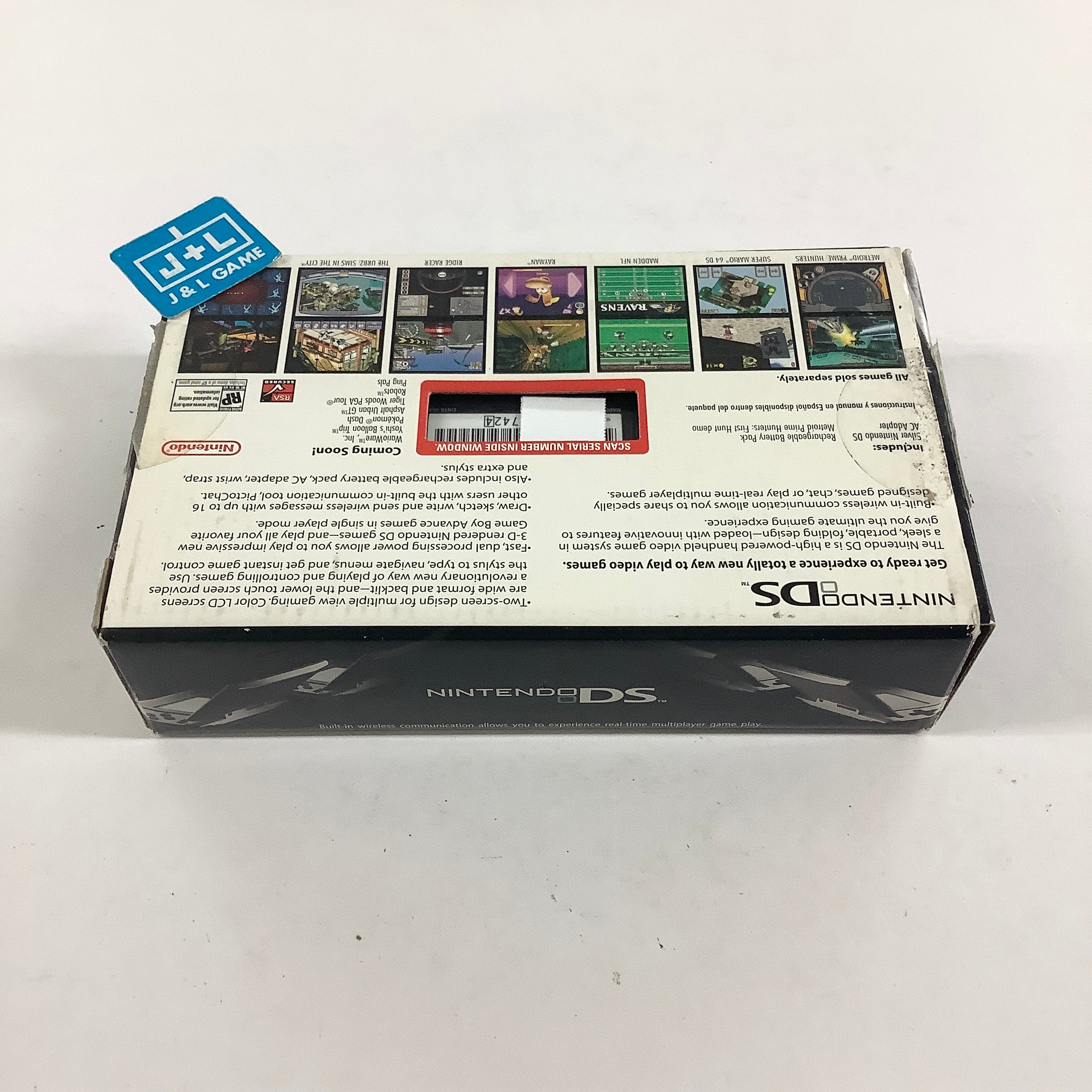 Nintendo DS Console (Platinum Silver with Metroid Prime Hunters Demo) - (NDS) Nintendo DS [Pre-Owned] Consoles Nintendo