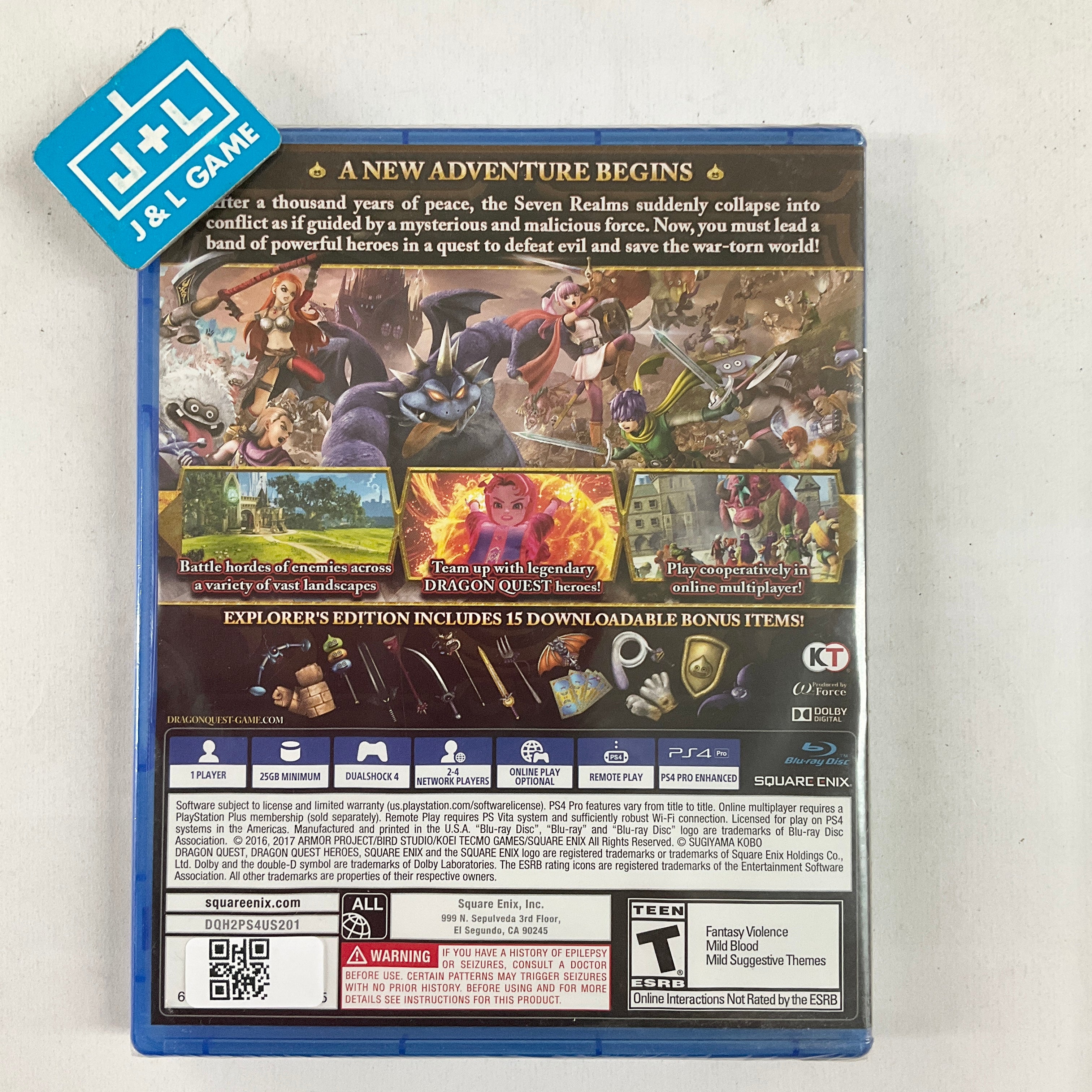 Dragon Quest Heroes II (Explorer's Edition) - (PS4) PlayStation 4 Video Games Square Enix