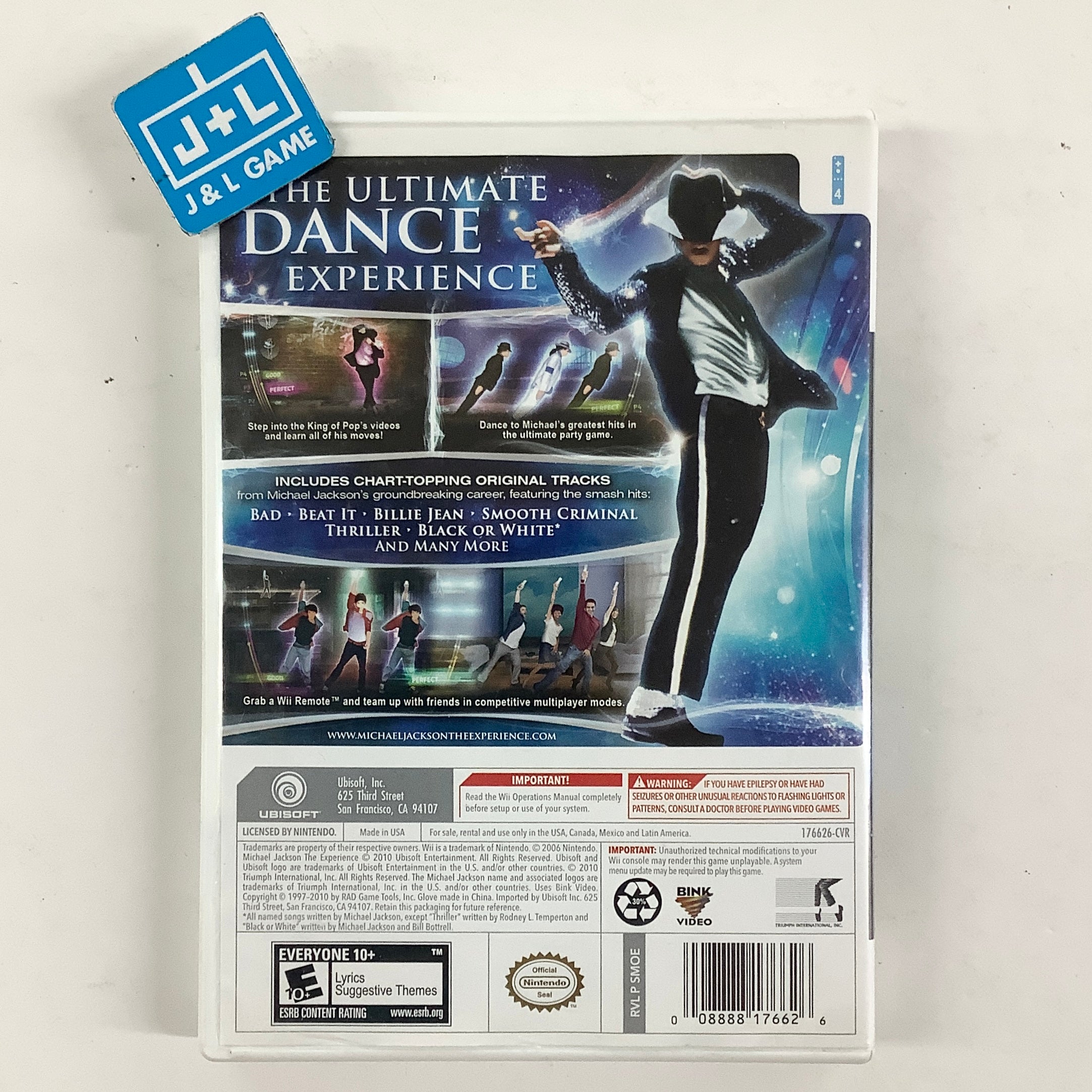 Michael Jackson The Experience (With Glove) - Nintendo Wii [Pre-Owned] Video Games Ubisoft
