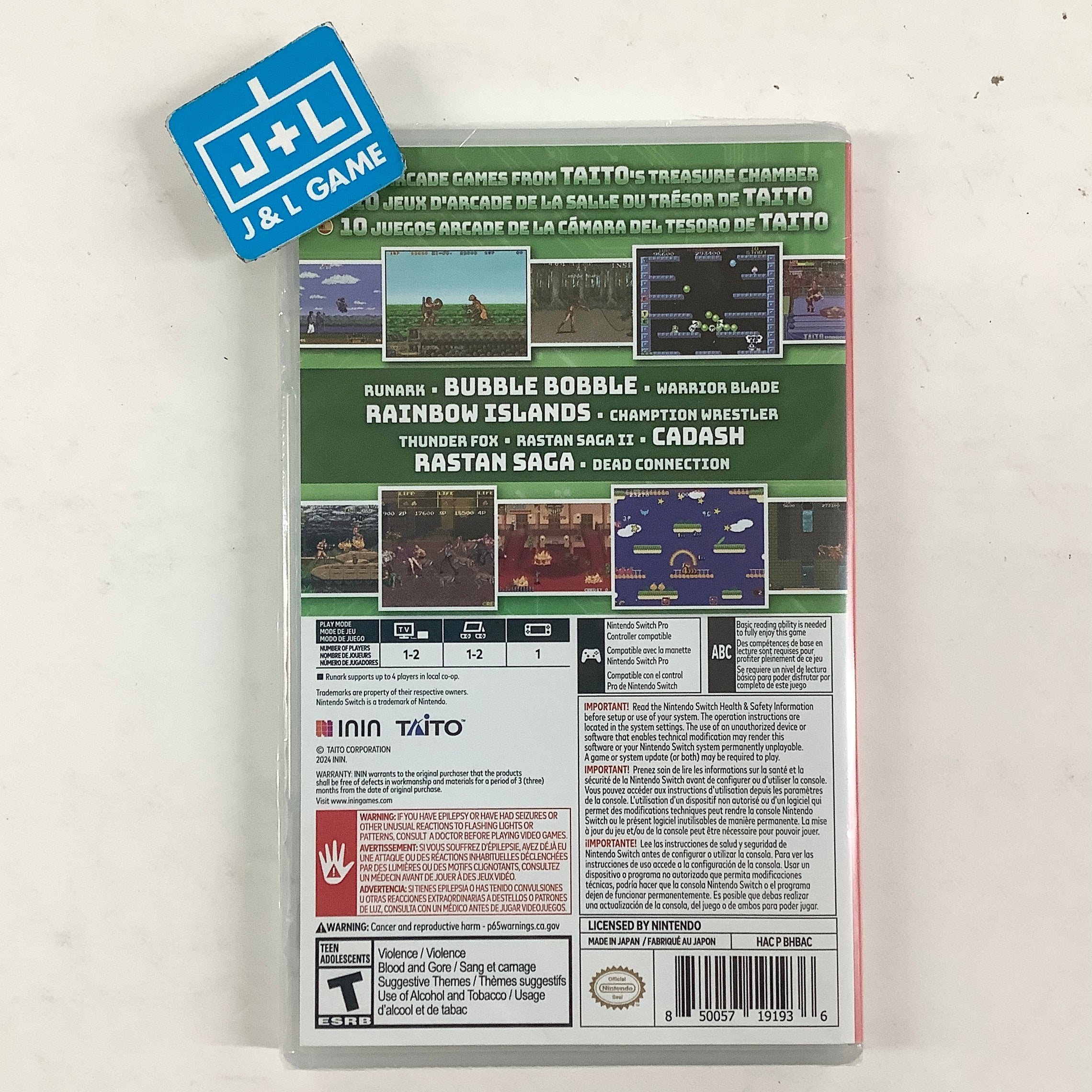 Taito Milestones 3 - (NSW) Nintendo Switch Video Games ININ