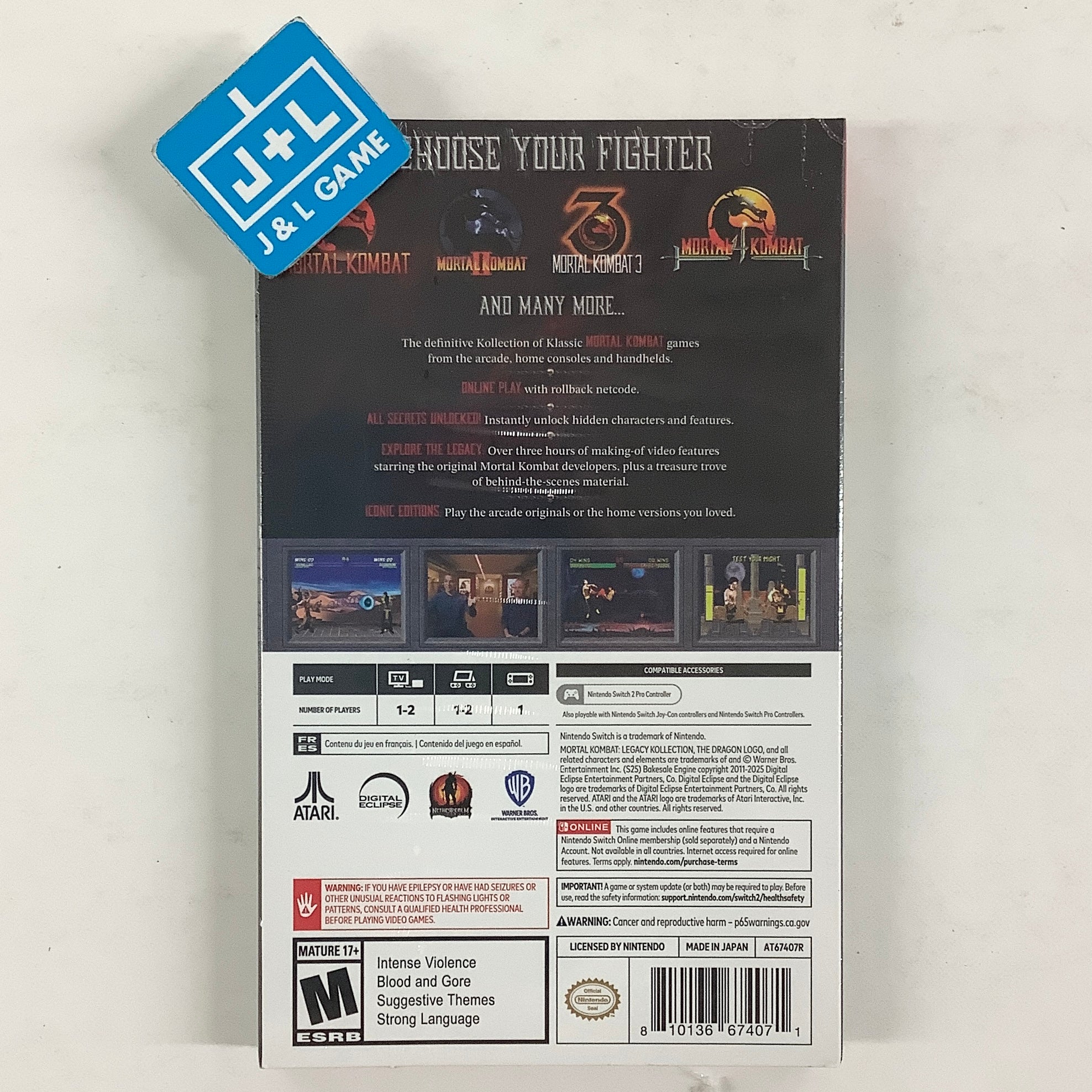 Mortal Kombat: Legacy Kollection (Day 1 Edition) - (NS2) Nintendo