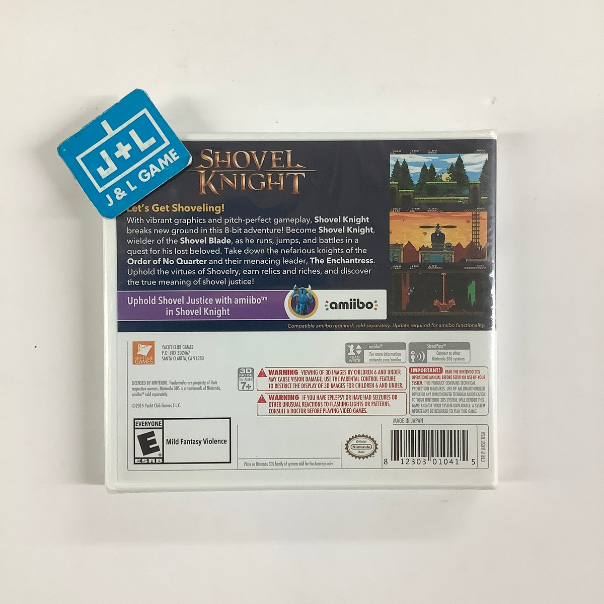 Shovel Knight - Nintendo 3DS Video Games Yacht Club Games