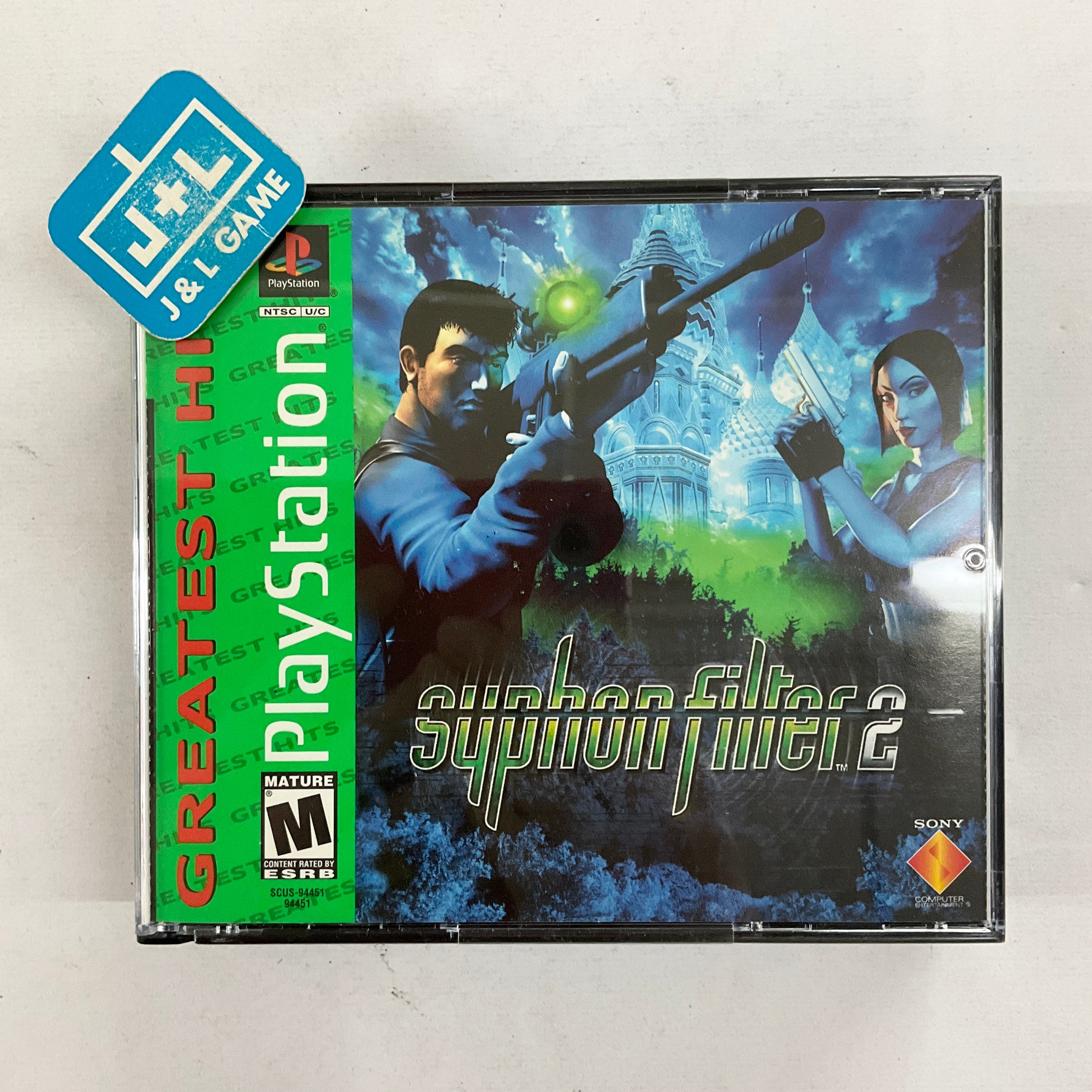 Syphon Filter 2 (Greatest Hits) - (PS1) Playstation 1 [Pre-Owned] Video Games 989 Studios