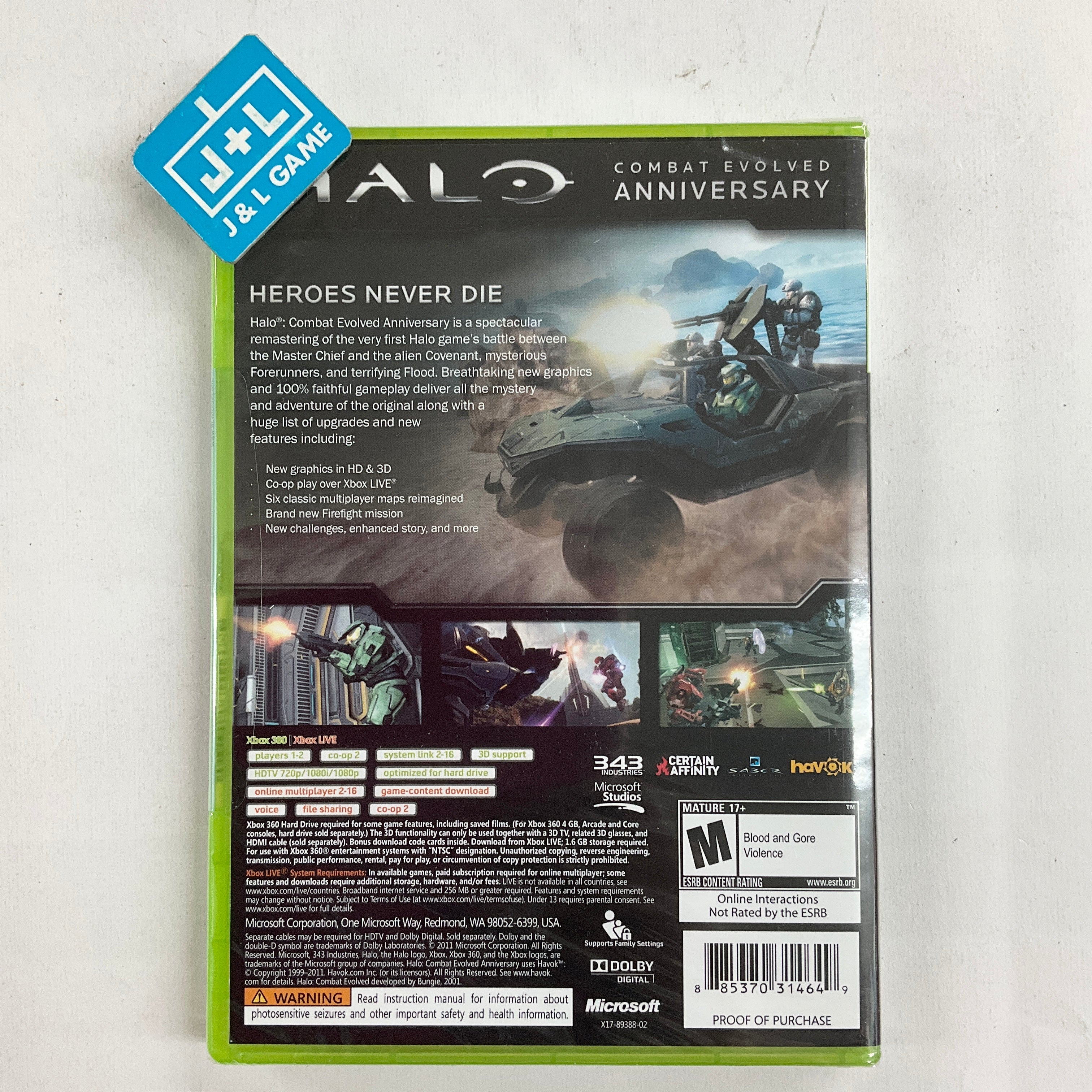 Halo: Combat Evolved Anniversary - Xbox 360 Video Games Microsoft