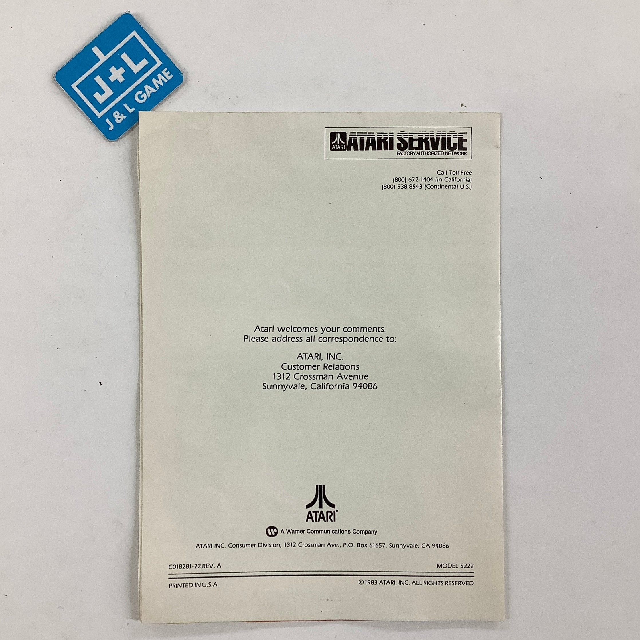 Jungle Hunt - (A52) Atari 5200 [Pre-Owned] Video Games Atari