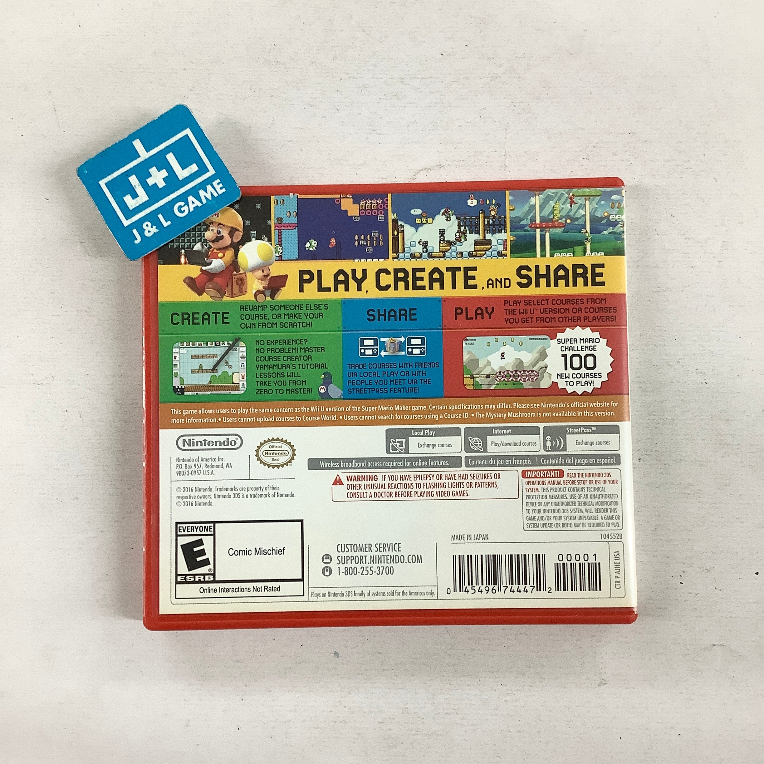 Super Mario Maker for Nintendo 3DS - Nintendo 3DS [Pre-Owned] Video Games Nintendo