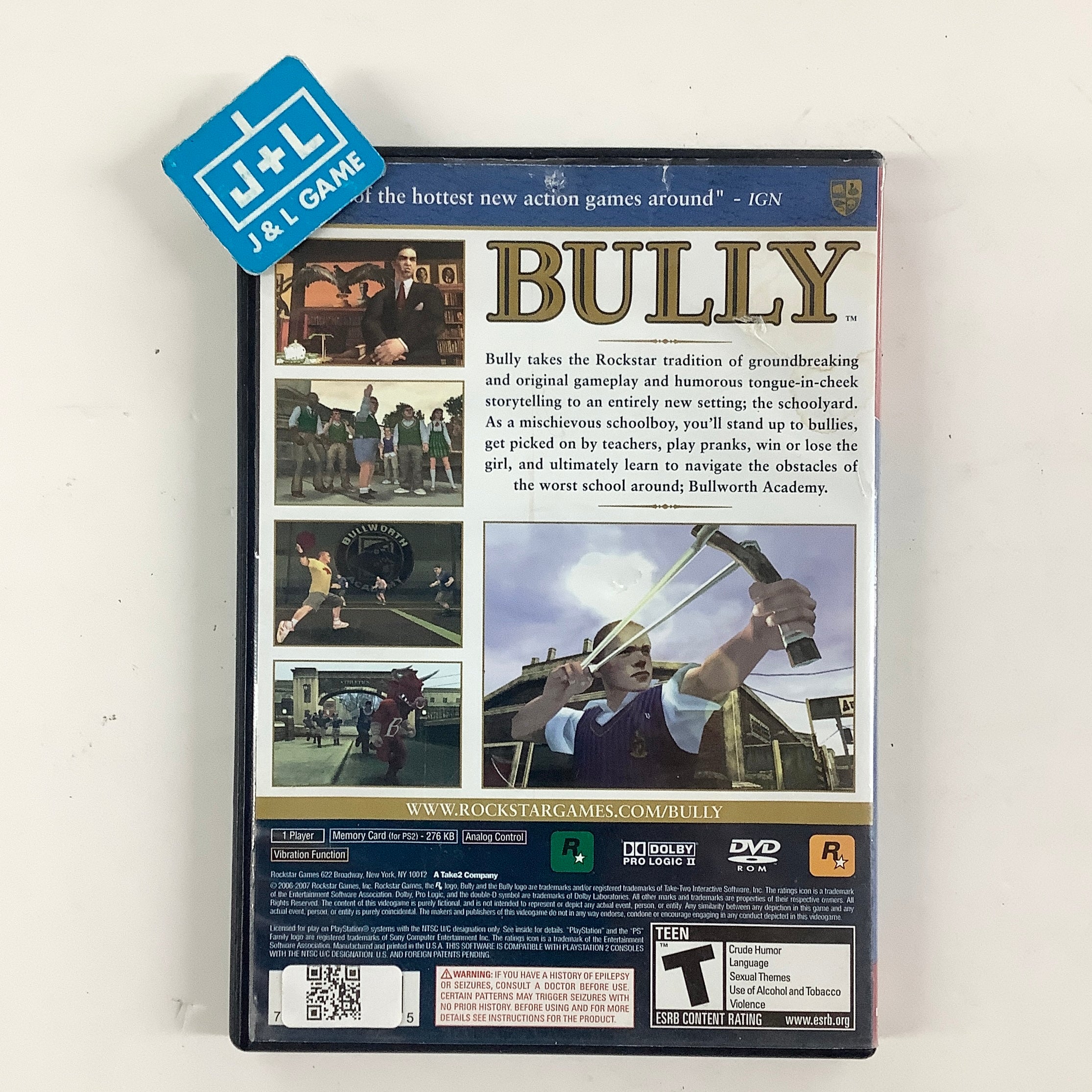 Bully (Greatest Hits) - (PS2) PlayStation 2 [Pre-Owned] Video Games Rockstar Games