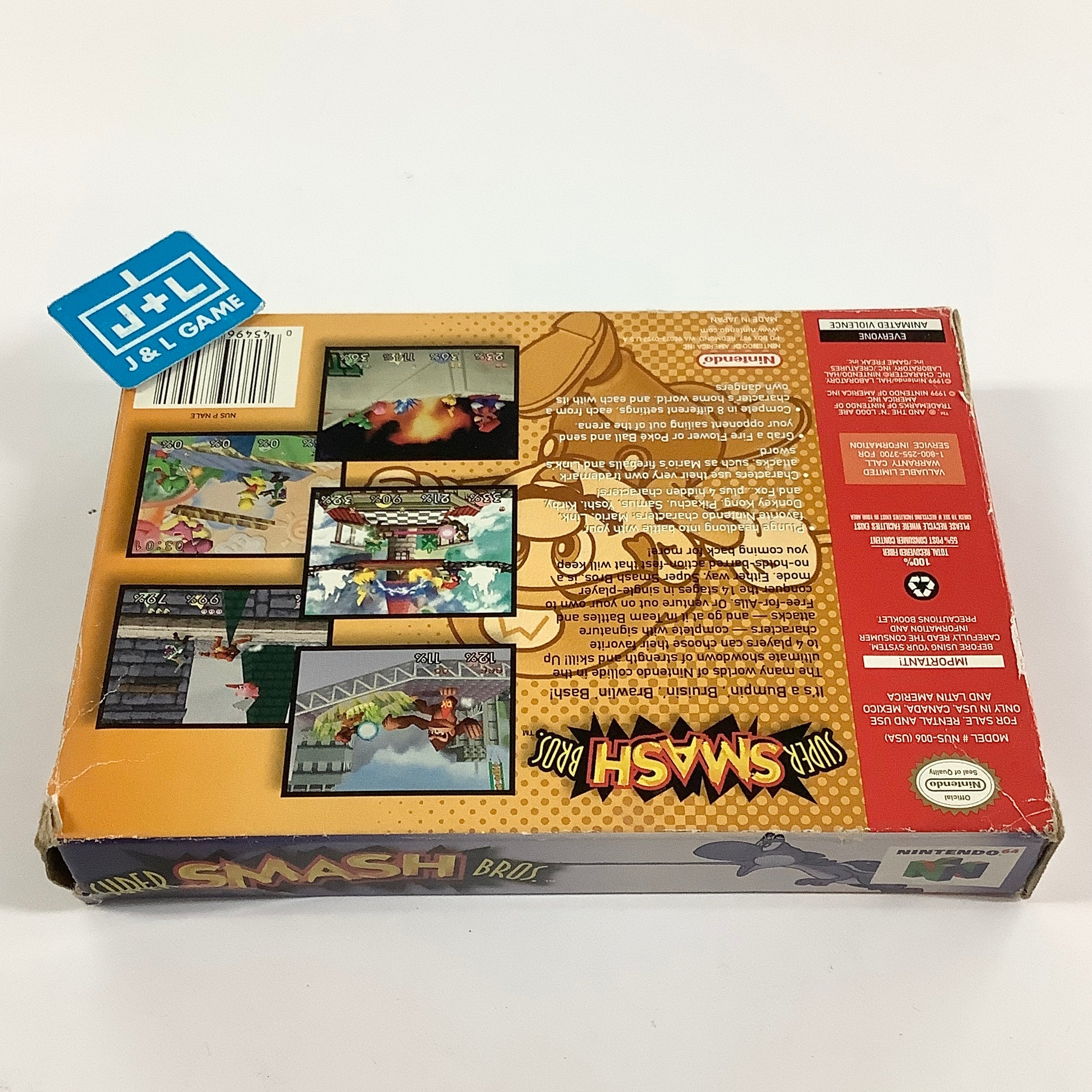 Super Smash Bros. - (N64) Nintendo 64 [Pre-Owned] Video Games Nintendo