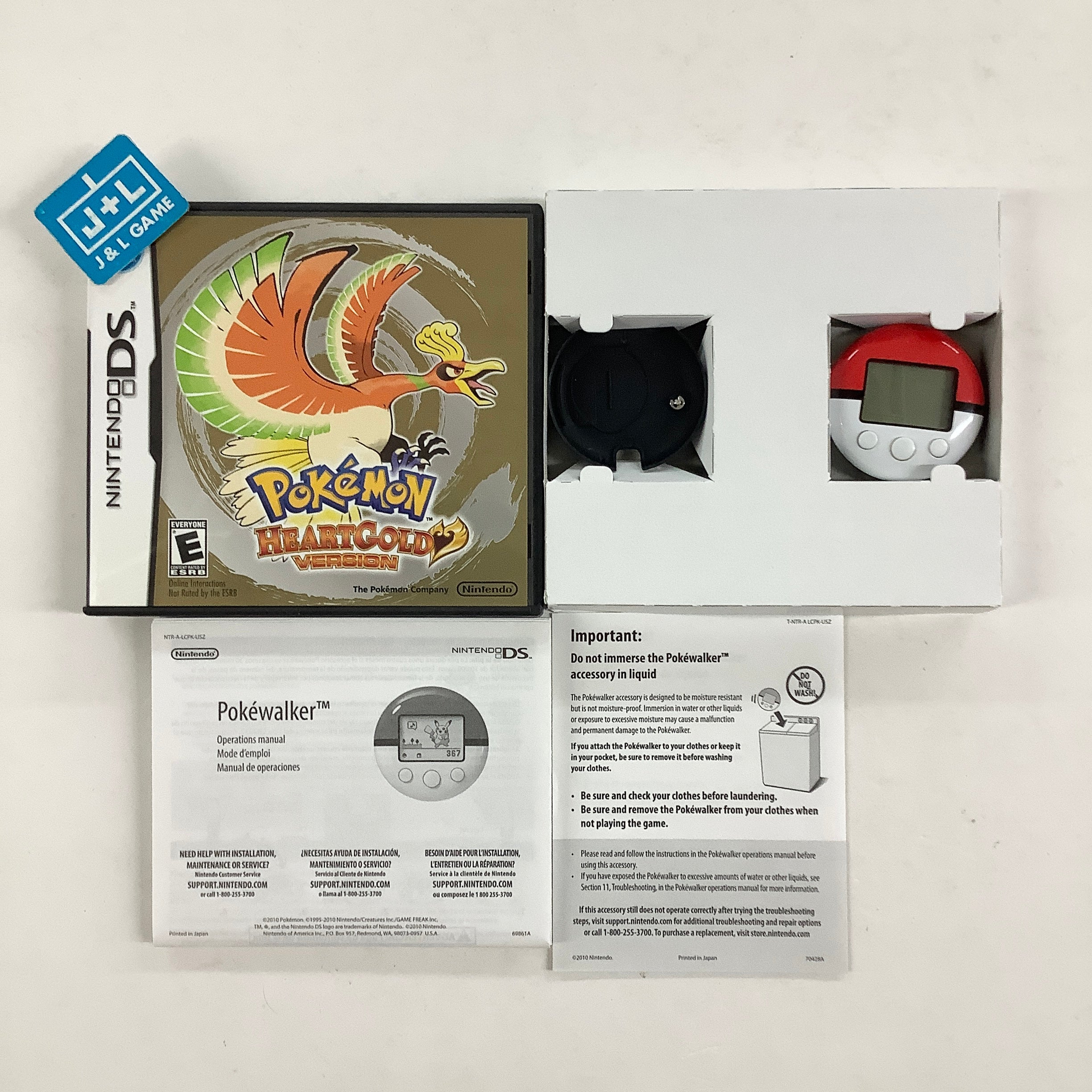 Pokemon HeartGold Version (w/ Pokewalker) - (NDS) Nintendo DS [Pre-Owned] Video Games Nintendo
