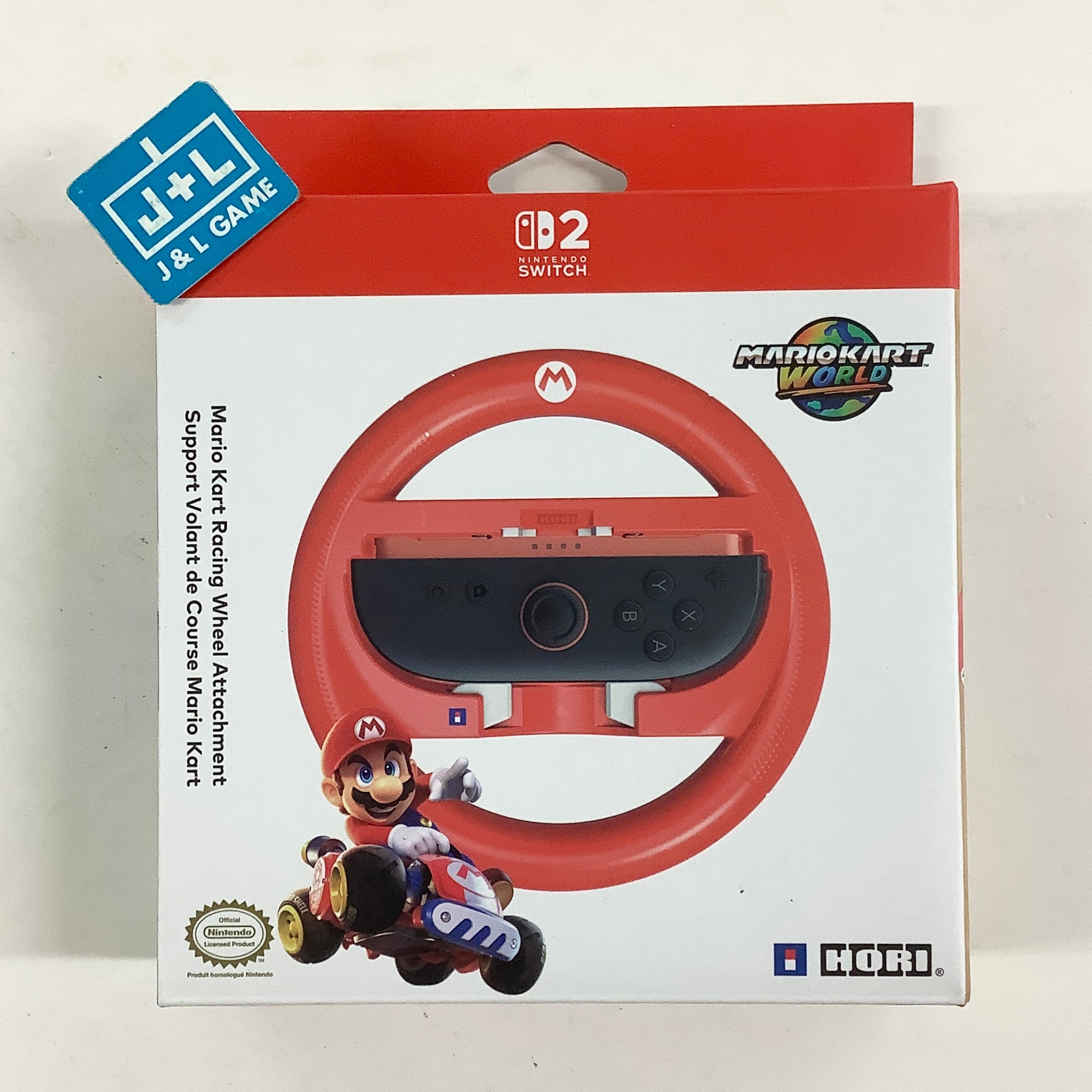 HORI Mario Kart Racing Wheel Attachment (Mario) - (NS2) Nintendo Switch 2 ACCESSORIES HORI