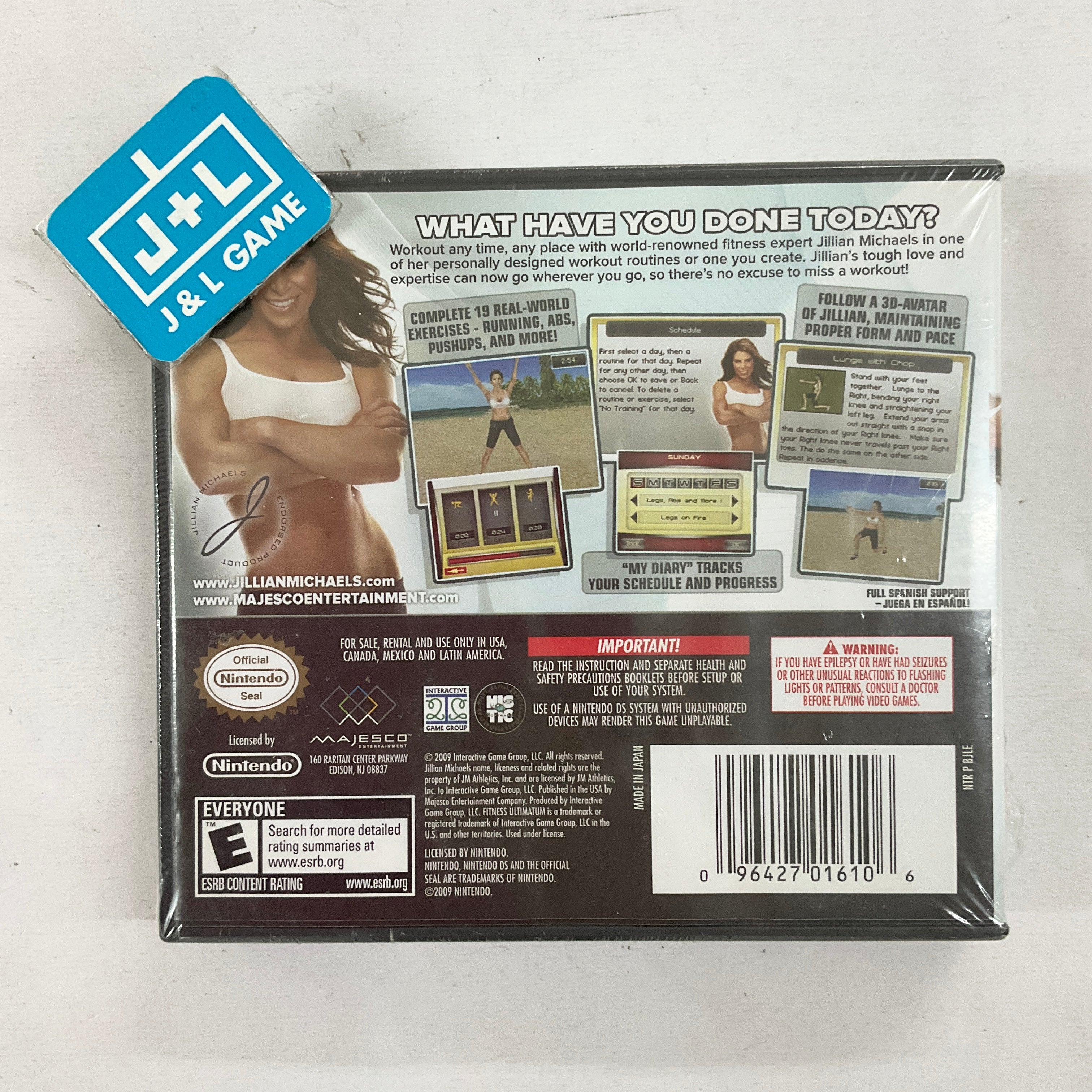 Jillian Michaels Fitness Ultimatum 2010 - (NDS) Nintendo DS Video Games Majesco