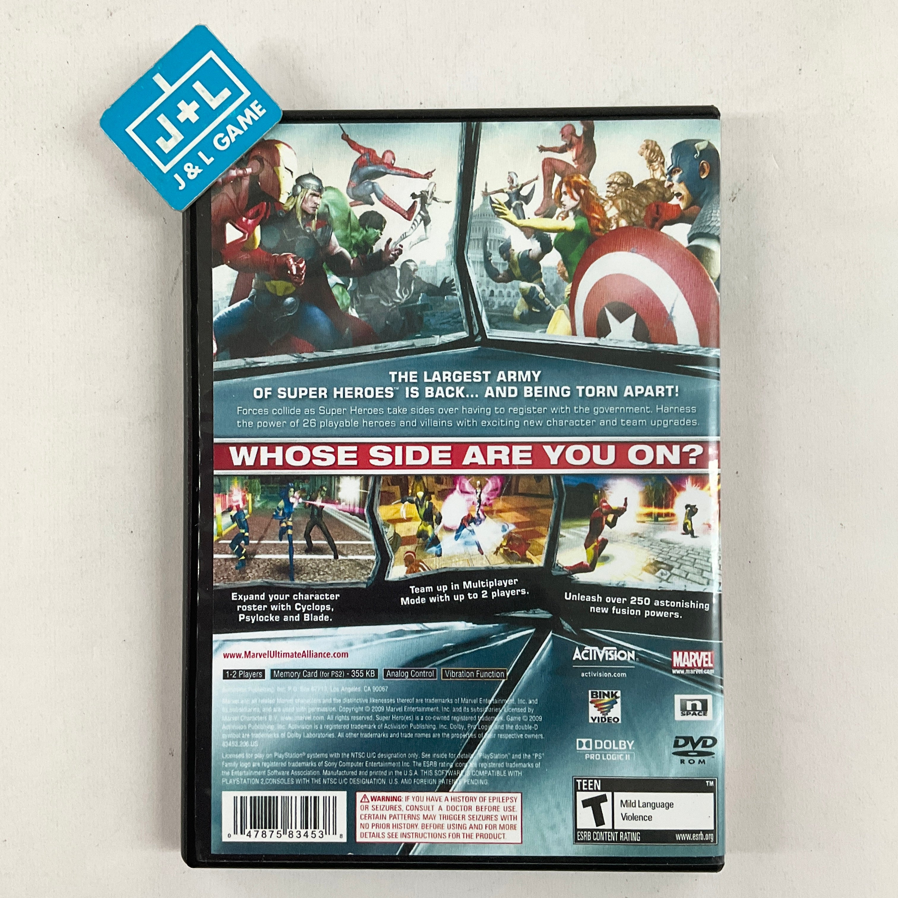 Marvel: Ultimate Alliance 2 - (PS2) PlayStation 2 [Pre-Owned] Video Games Activision