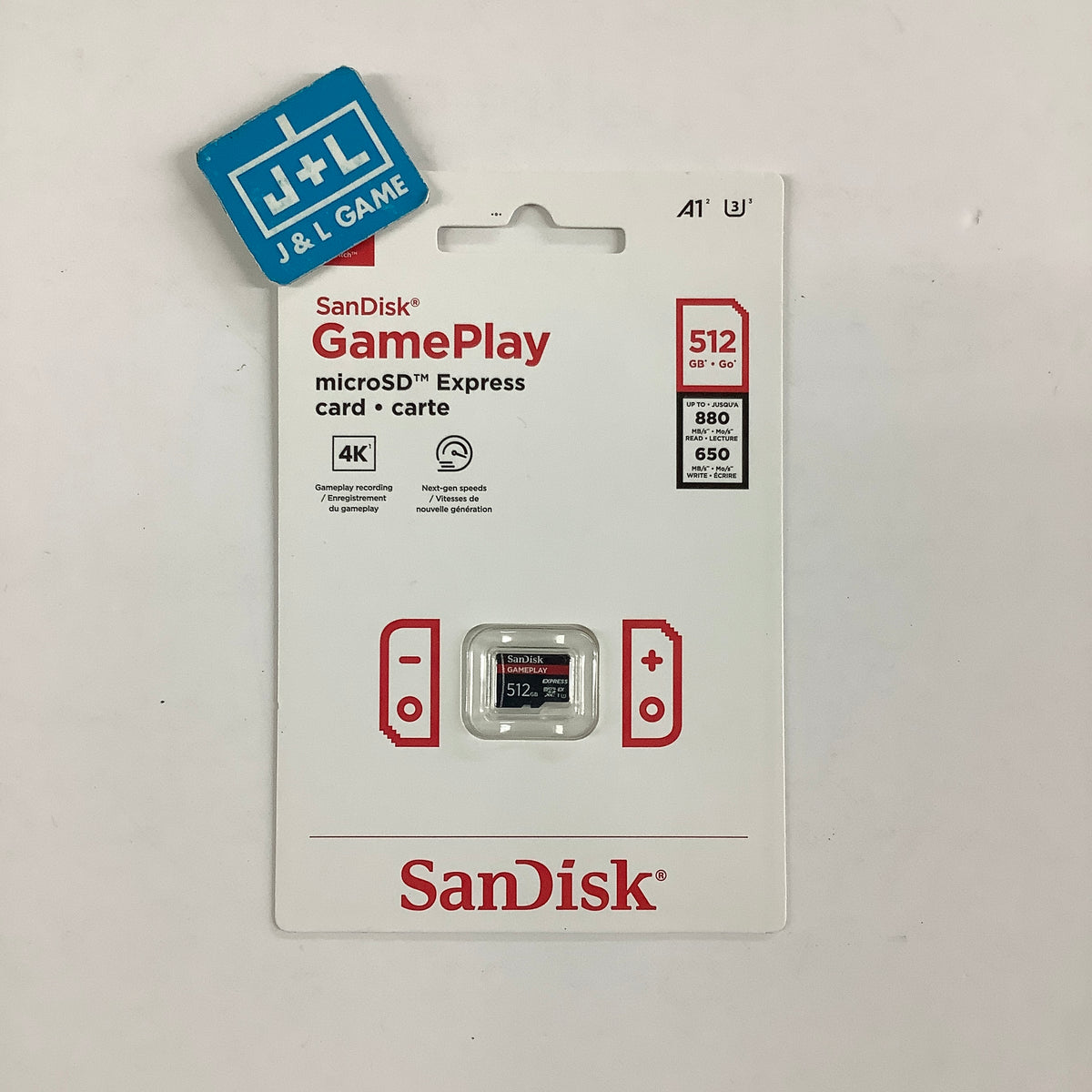 SanDisk microSD Gameplay Memory Card 512GB - (NS2) Nintendo Switch 2 ACCESSORIES Sandisk