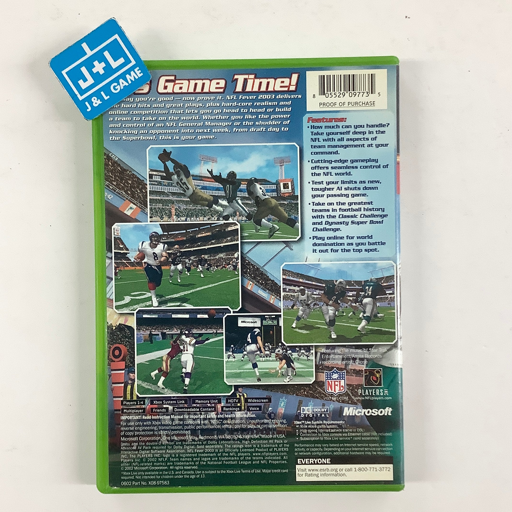 NFL Fever 2003 - (XB) Xbox [Pre-Owned]