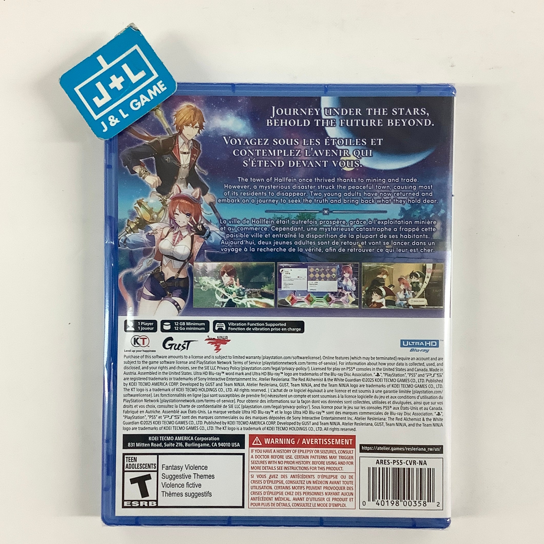 Atelier Resleriana: The Red Alchemist & the White Guardian - (PS5) PlayStation 5 Video Games KT