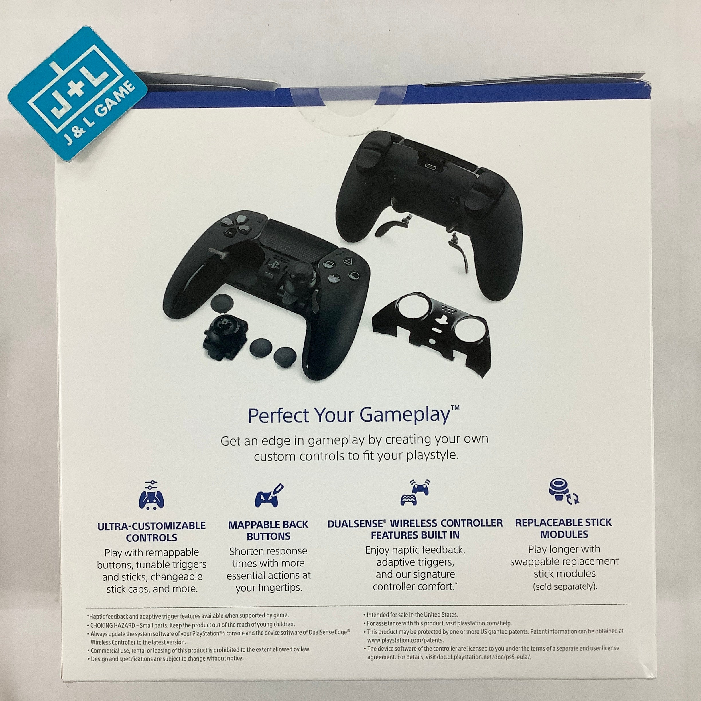 SONY PlayStation 5 DualSense Edge Wireless Controller (Midnight Black) - (PS5) PlayStation 5 ACCESSORIES PlayStation