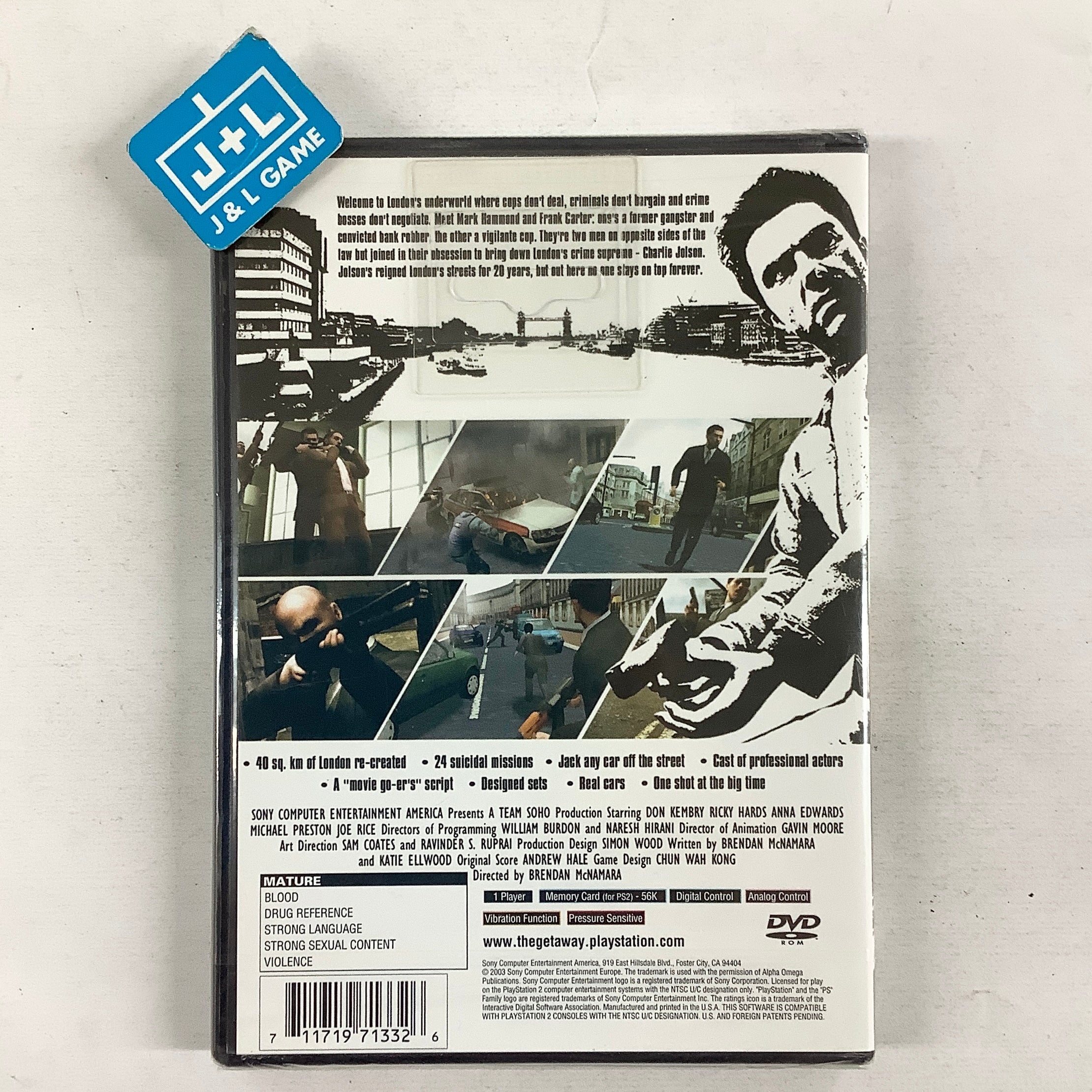 The Getaway - (PS2) PlayStation 2 Video Games SCEA