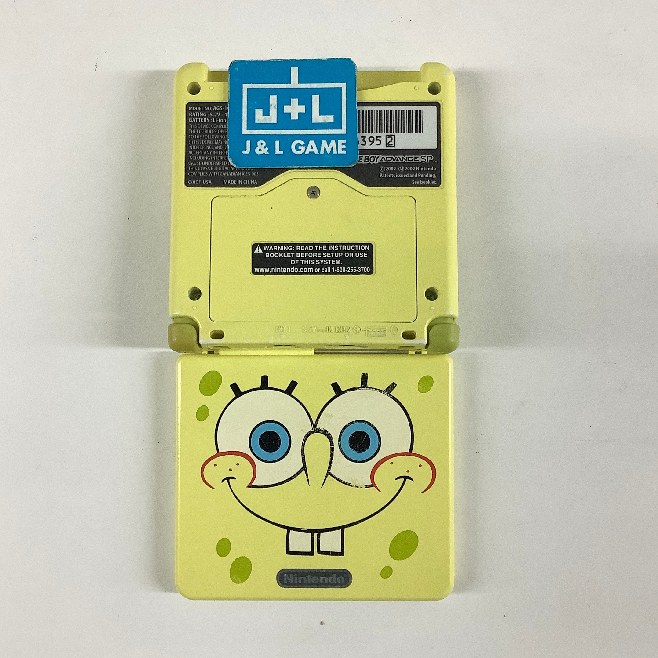Nintendo Game Boy Advance SP Console AGS - 101 (SpongeBob SquarePants) - (GBA) Game Boy Advance SP [Pre-Owned]