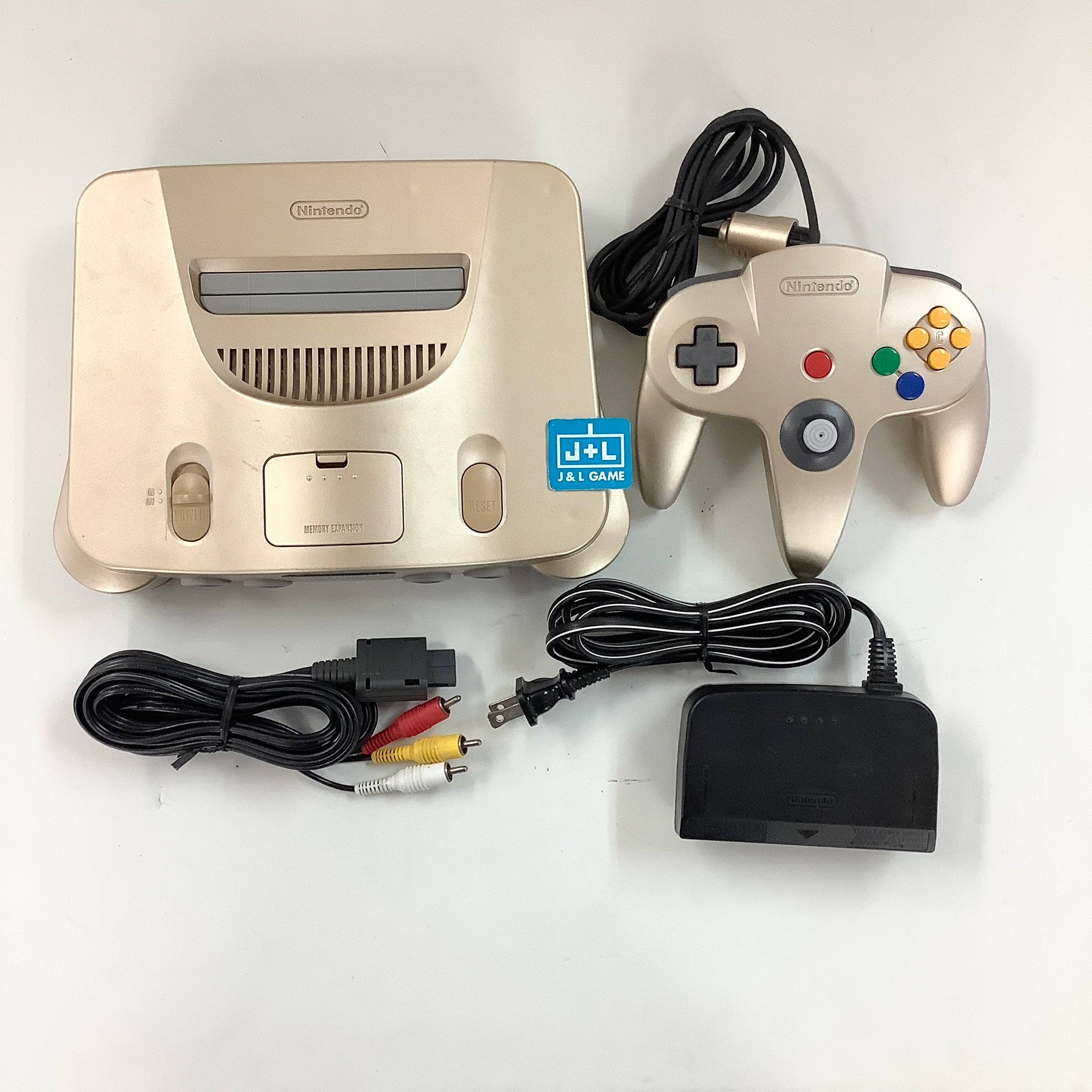 Nintendo 64 Hardware (Gold) - (N64) Nintendo 64 (Japanese Import) [Pre-Owned] Video Games Nintendo