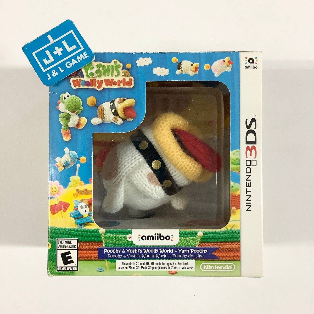 Poochy & Yoshi's Woolly World + Yarn Yoshi amiibo - Nintendo 3DS [Pre-Owned]