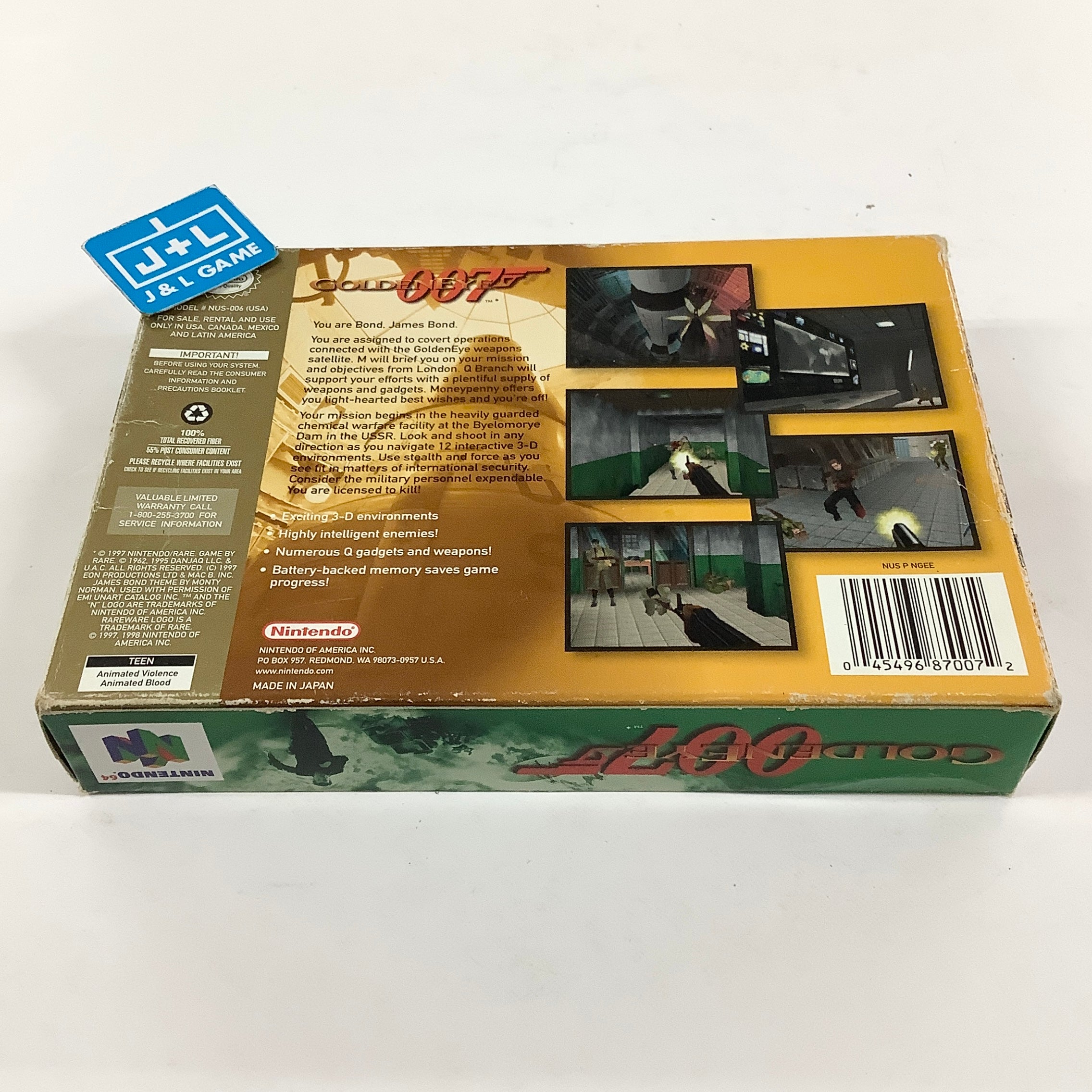 GoldenEye 007 (Player's Choice) - (N64) Nintendo 64 [Pre-Owned] Video Games Nintendo