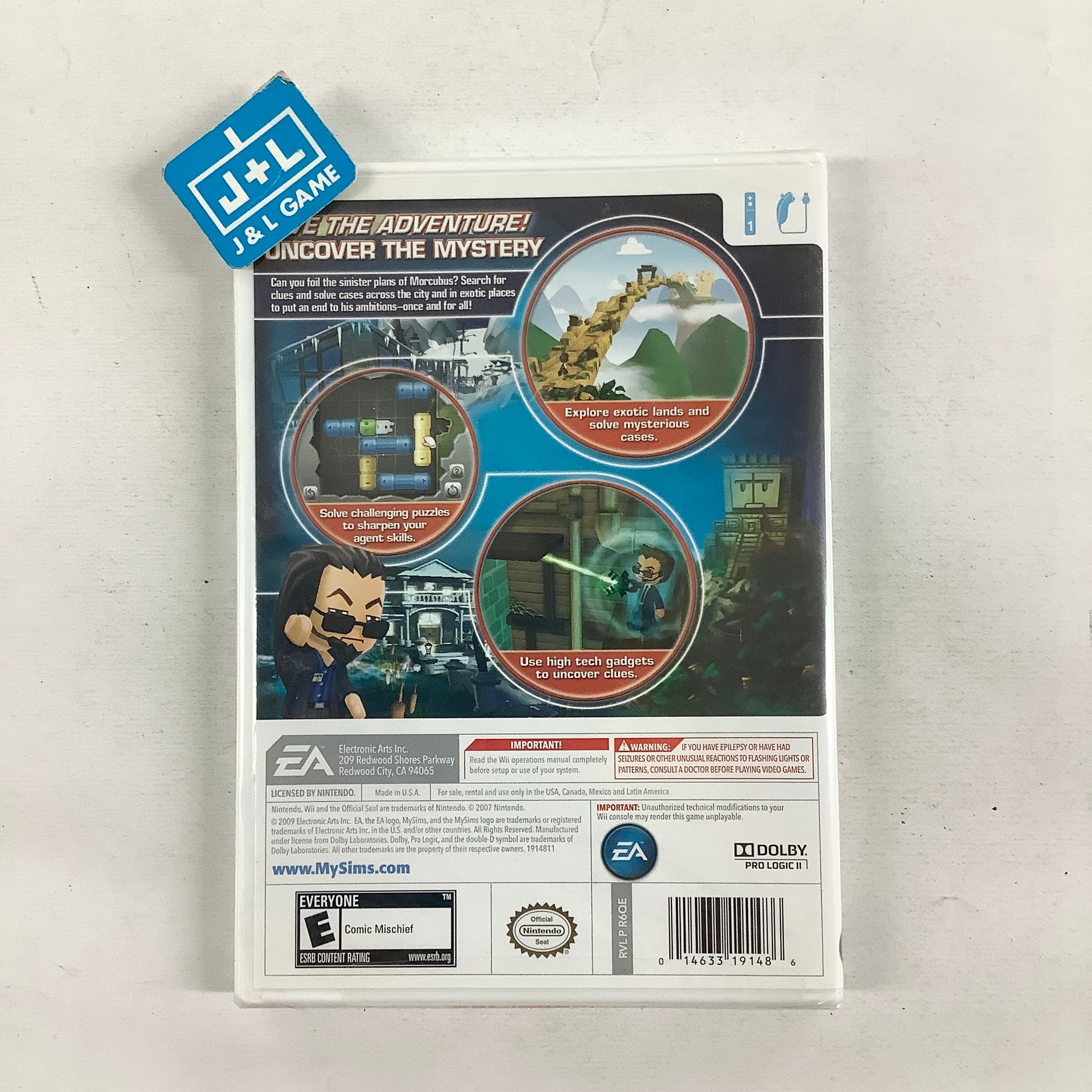 MySims Agents - Nintendo Wii Video Games Electronic Arts