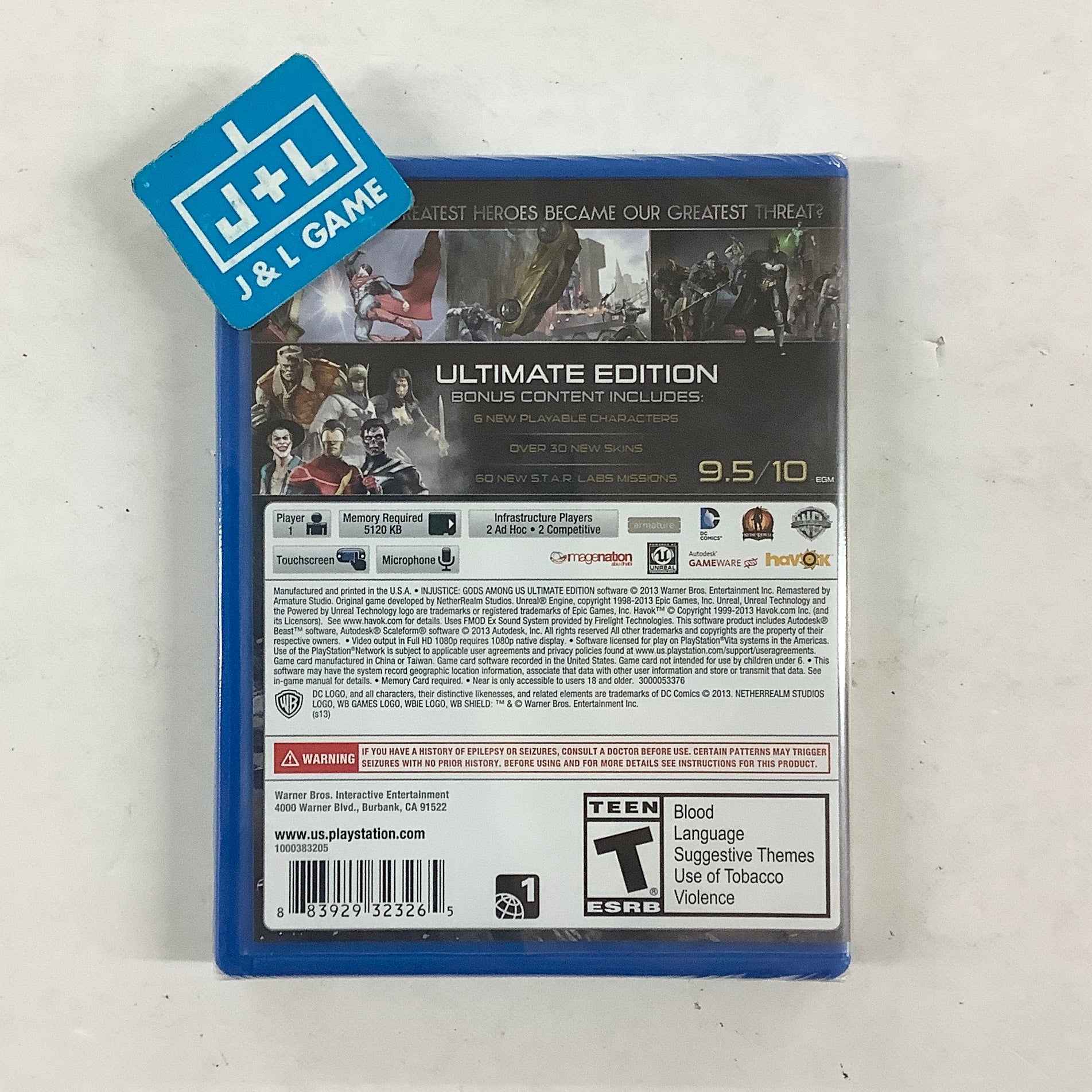 Injustice: Gods Among Us Ultimate Edition - (PSV) PlayStation Vita Video Games Warner Bros. Interactive Entertainment
