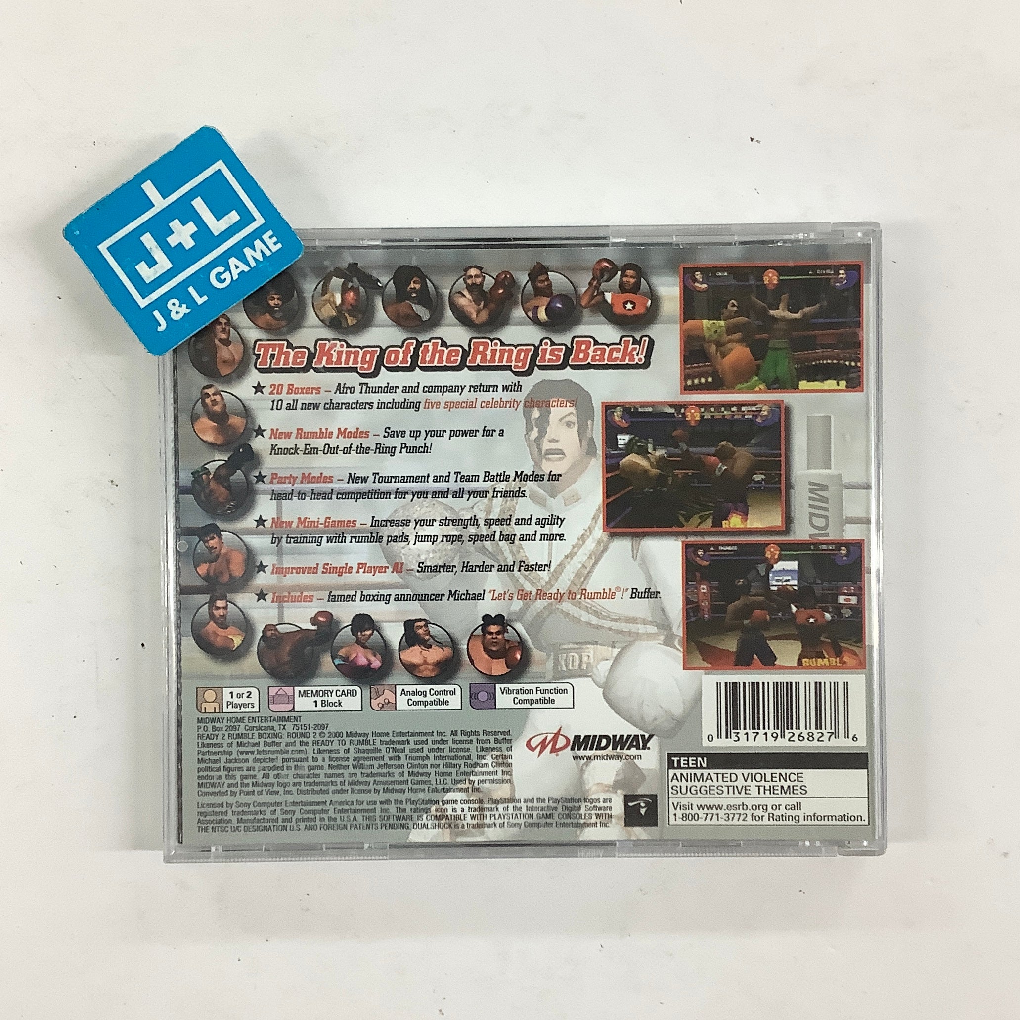 Ready 2 Rumble Boxing: Round 2 - (PS1) PlayStation 1 [Pre-Owned] Video Games Midway