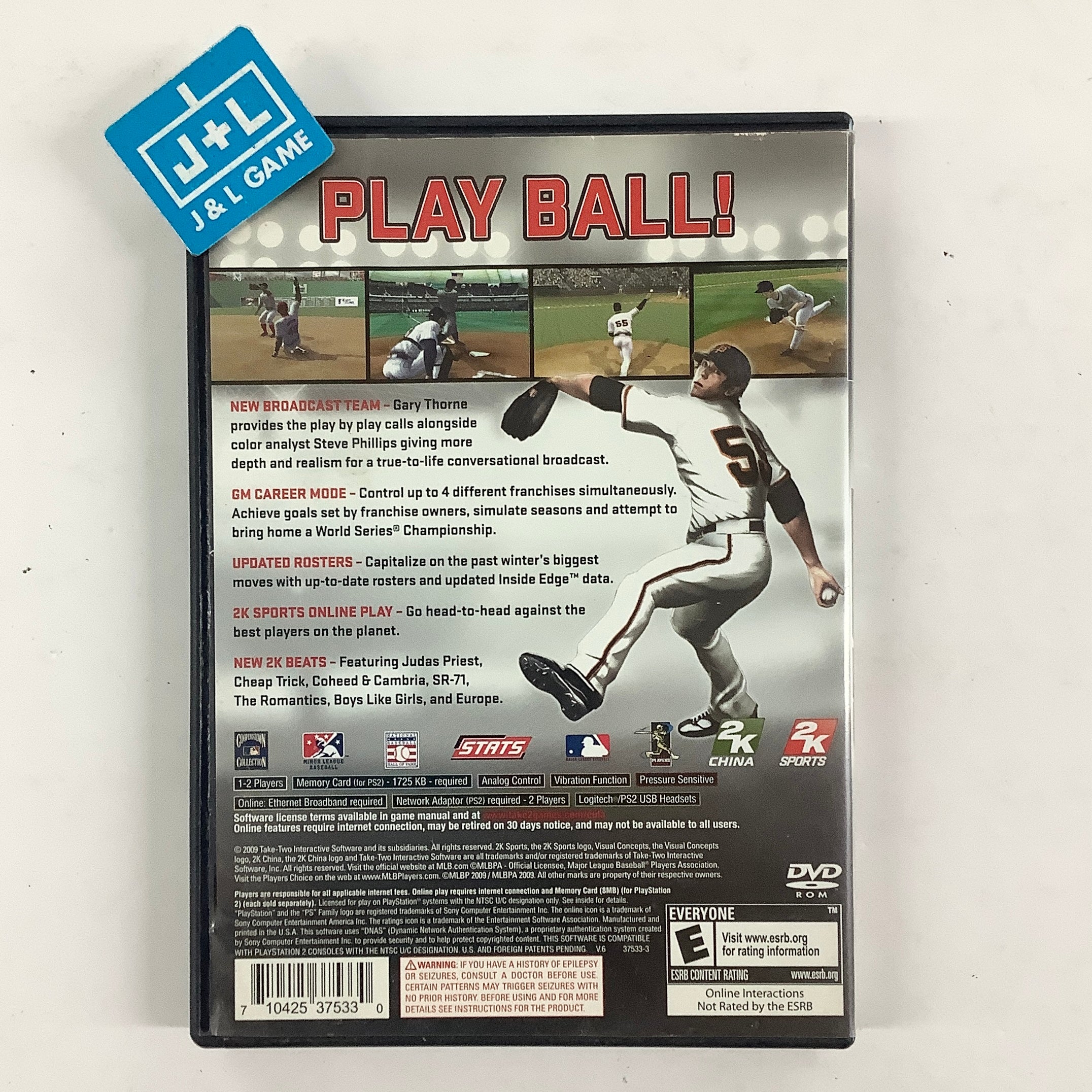 Major League Baseball 2K9 - (PS2) PlayStation 2 [Pre-Owned] Video Games 2K Sports