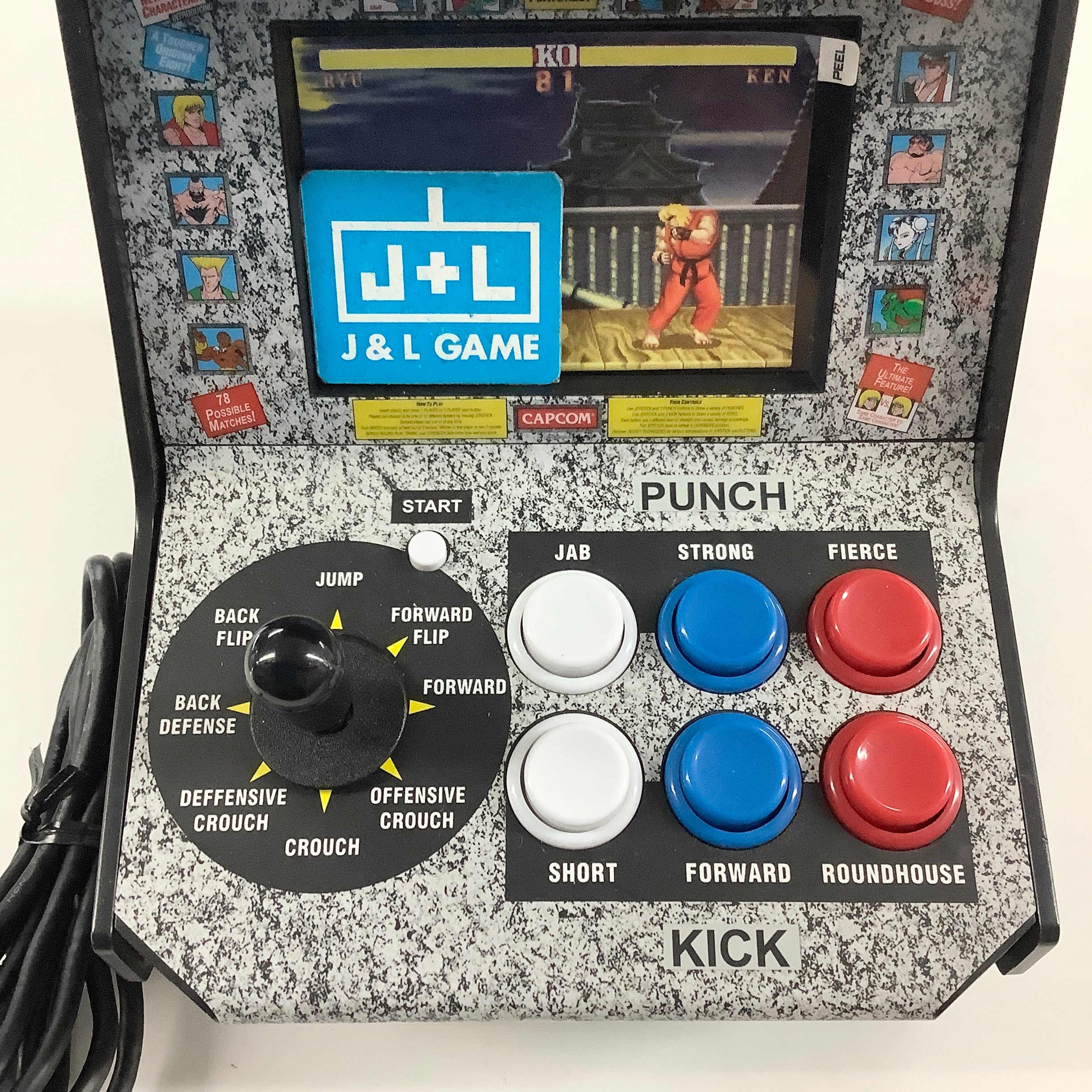 My Arcade Street Fighter 2 Champion Edition Video Game: Mini Arcade Machine, Arcade Version Toy My Arcade