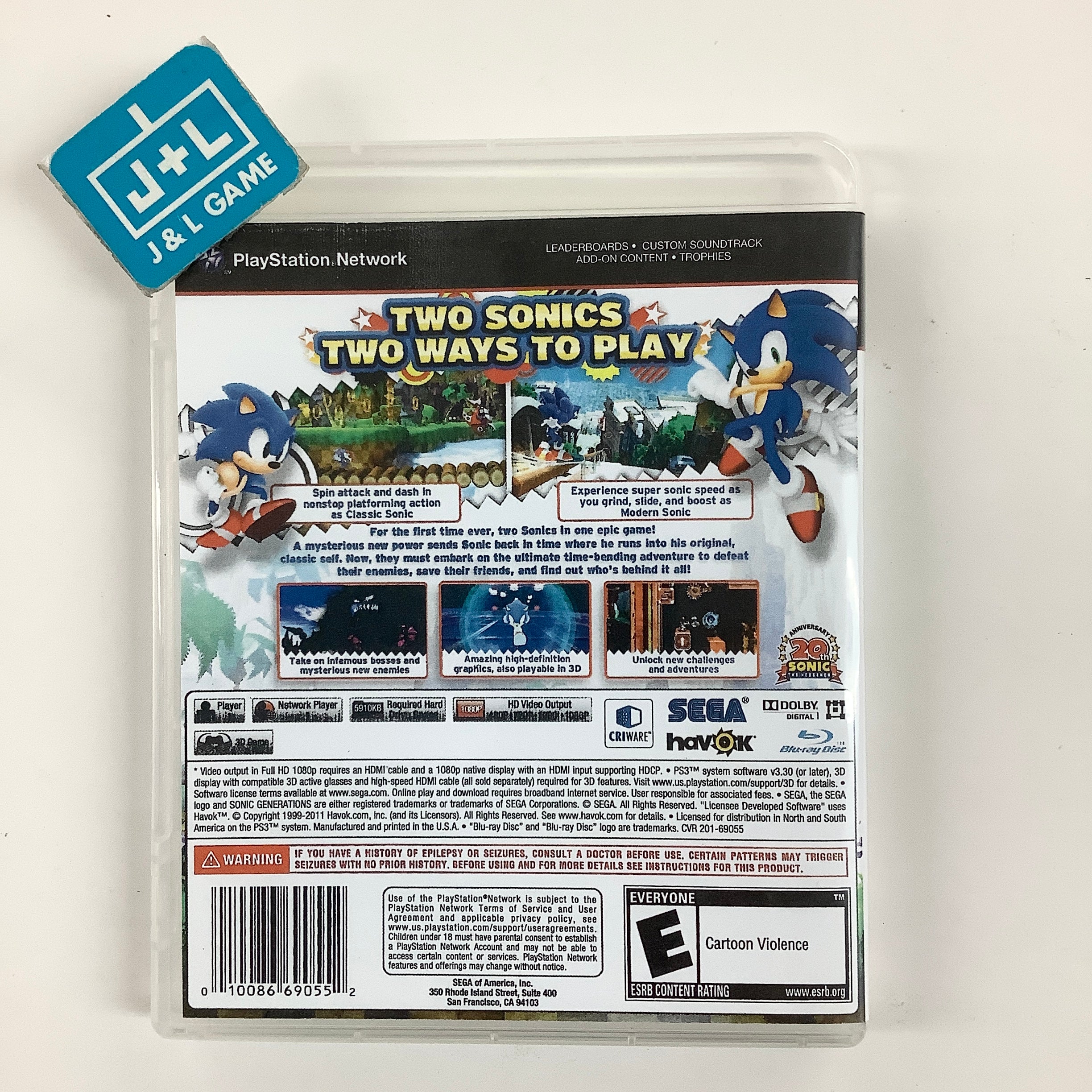 Sonic Generations - (PS3) PlayStation 3 [Pre-Owned]