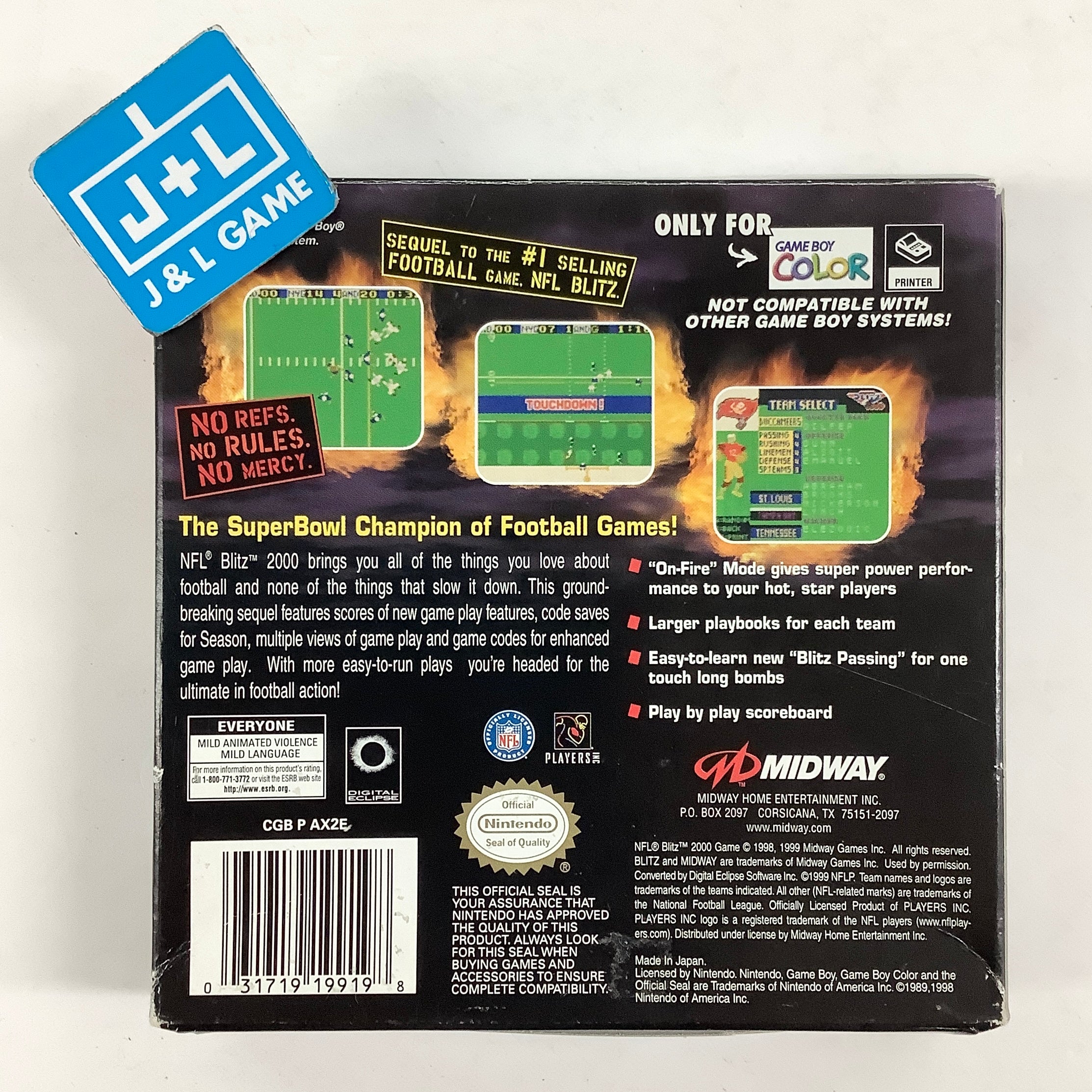 NFL Blitz 2000 - (GBC) Game Boy Color [Pre-Owned] Video Games Midway