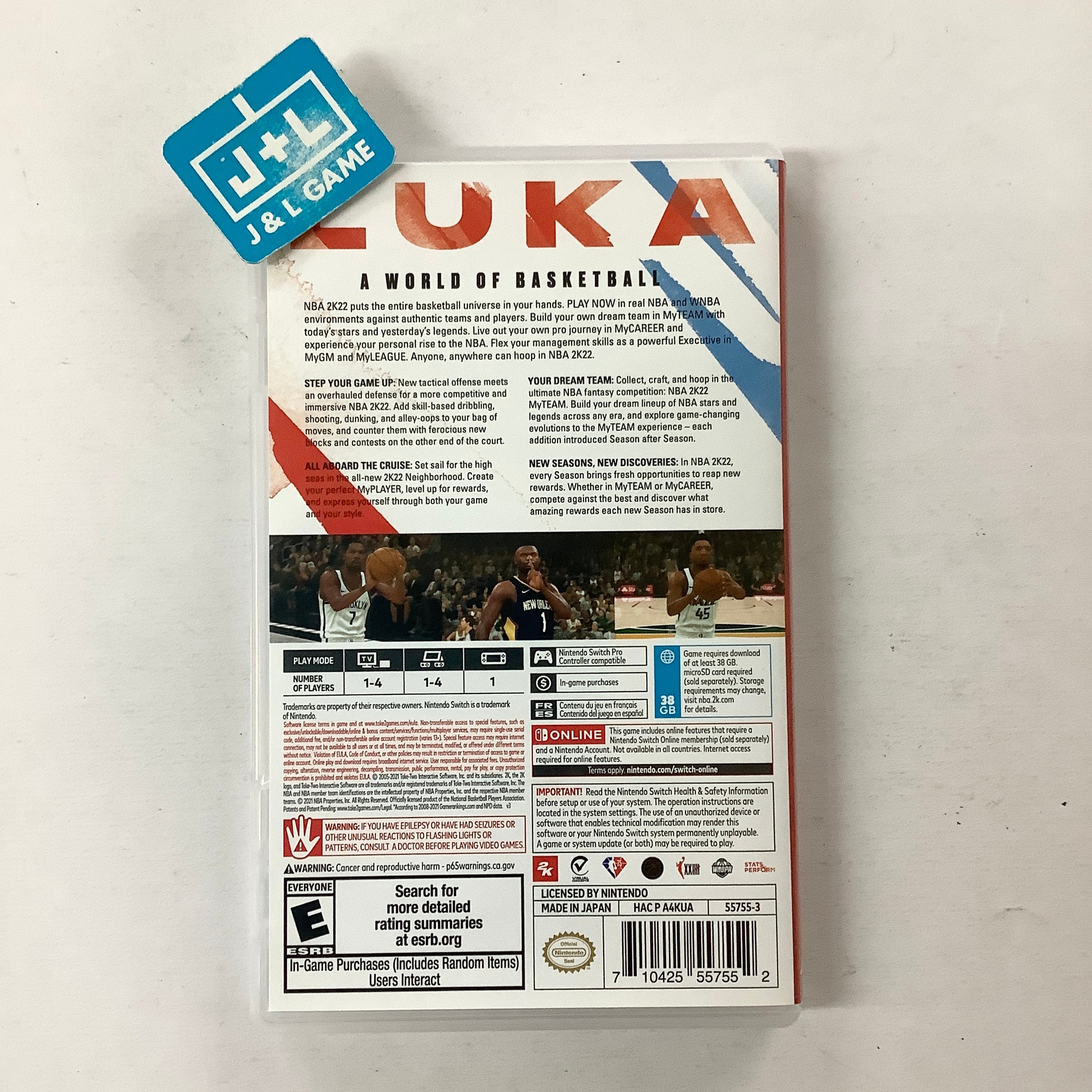 NBA 2K22 - (NSW) Nintendo Switch [UNBOXING] Video Games 2K Games   