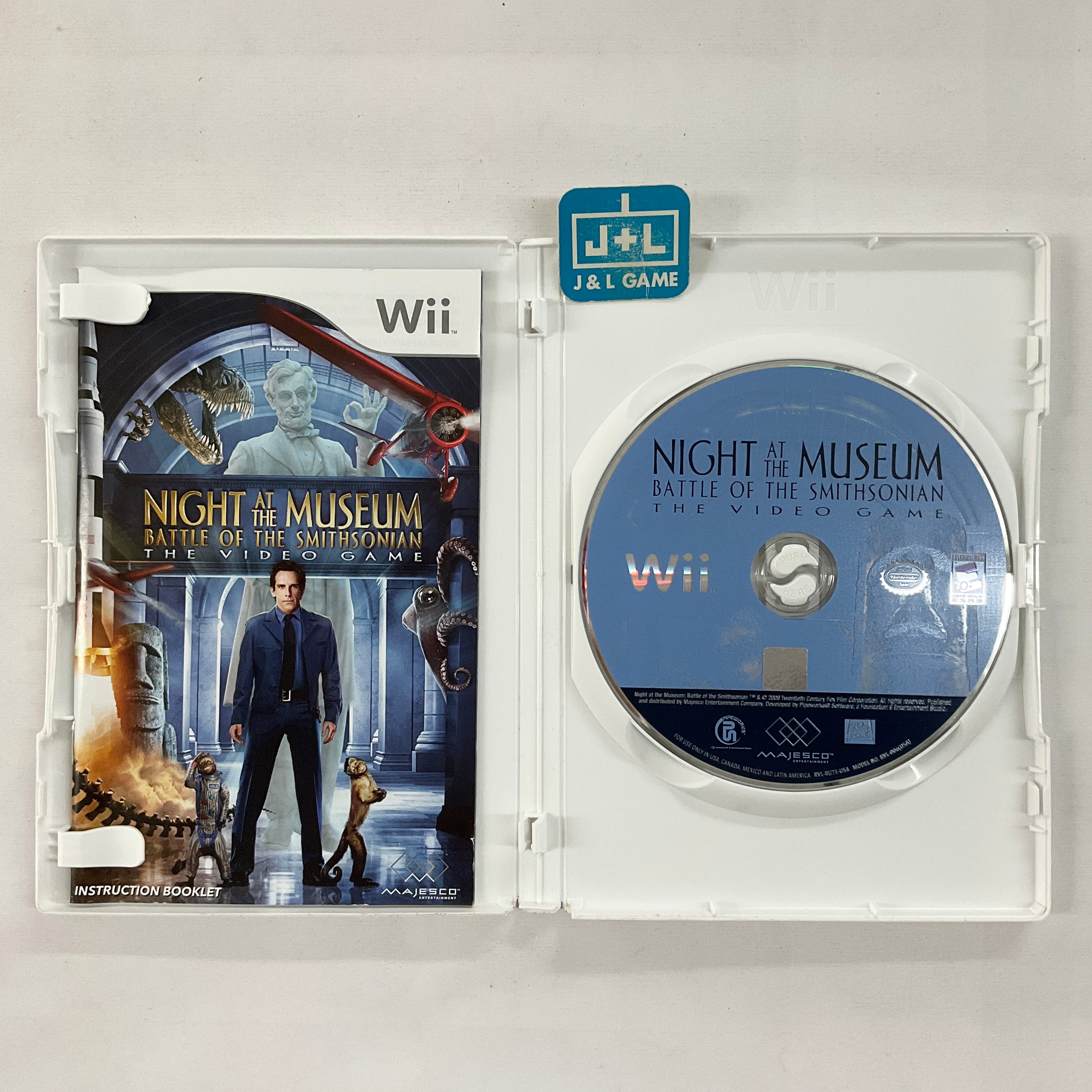 Night at the Museum: Battle of the Smithsonian - Nintendo Wii [Pre-Owned] Video Games Majesco   