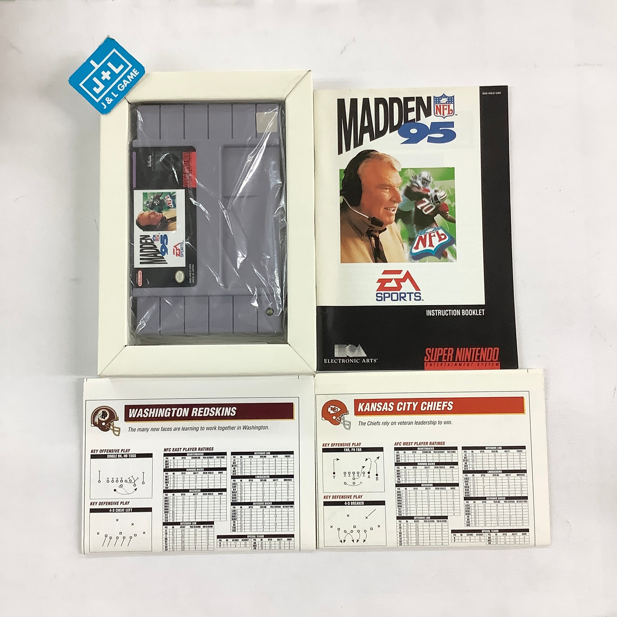 Madden NFL 95 - (SNES) Super Nintendo [Pre-Owned] Video Games Electronic Arts