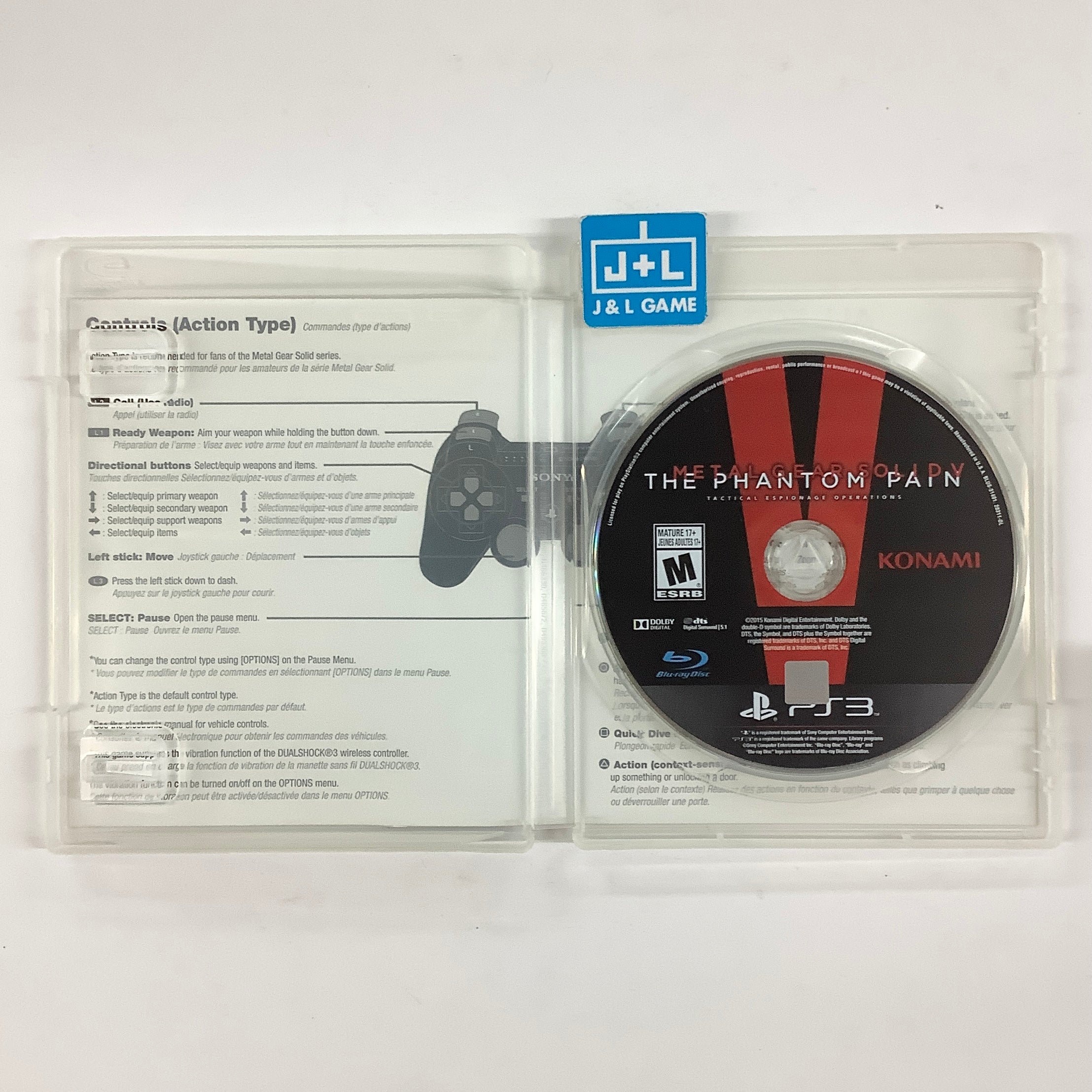 Metal Gear Solid V: The Phantom Pain (Day One Edition) - (PS3) PlayStation 3 [Pre-Owned]