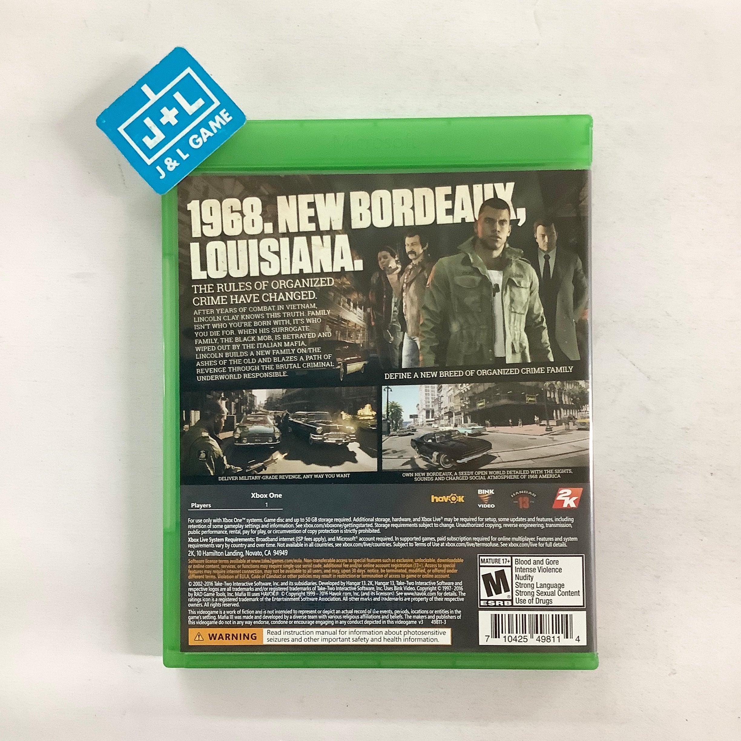Mafia III (Deluxe Edition) - (XB1) Xbox One [Pre-Owned] Video Games 2K Games
