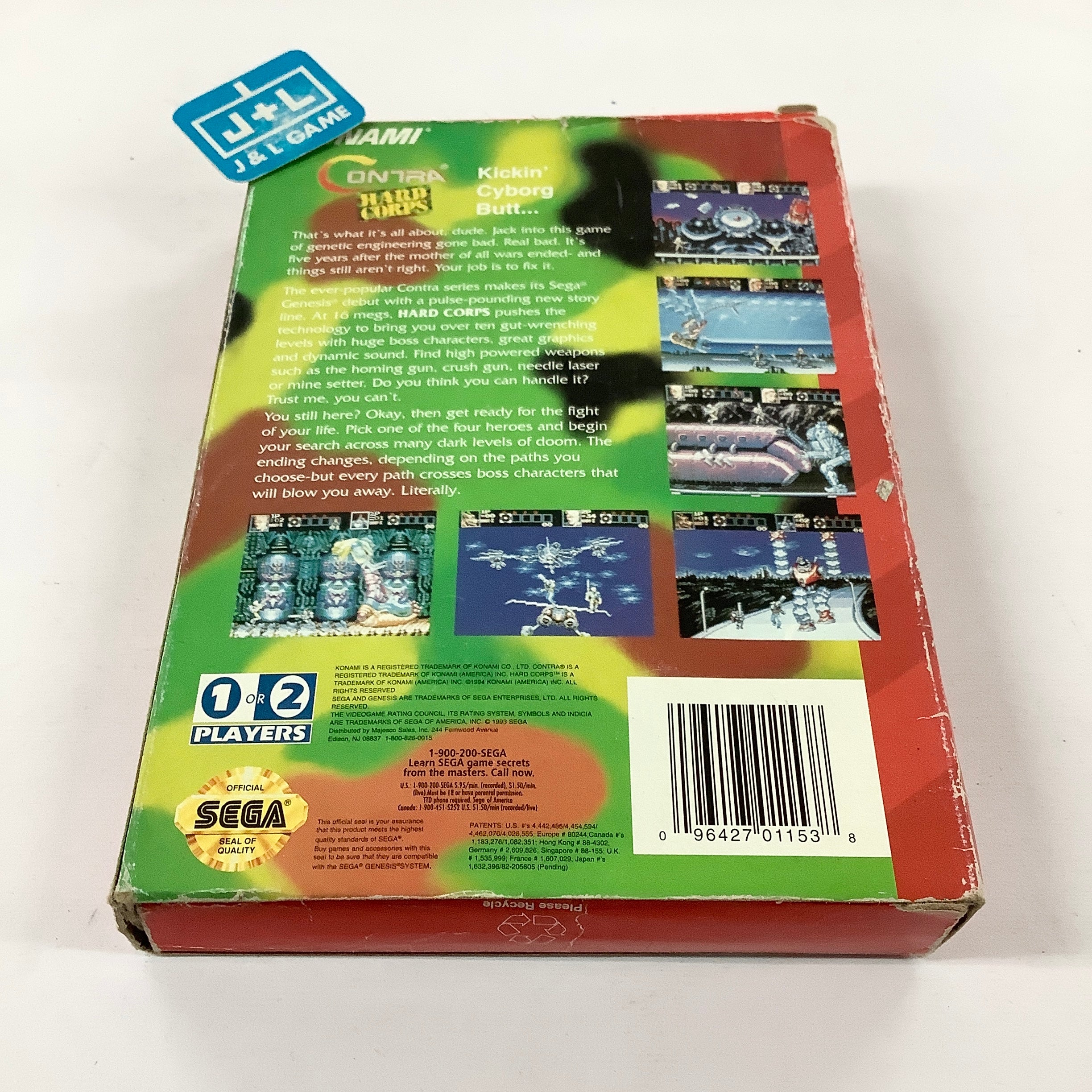 Contra: Hard Corps (Paper Box) - (SG) SEGA Genesis [Pre-Owned] Video Games Konami   
