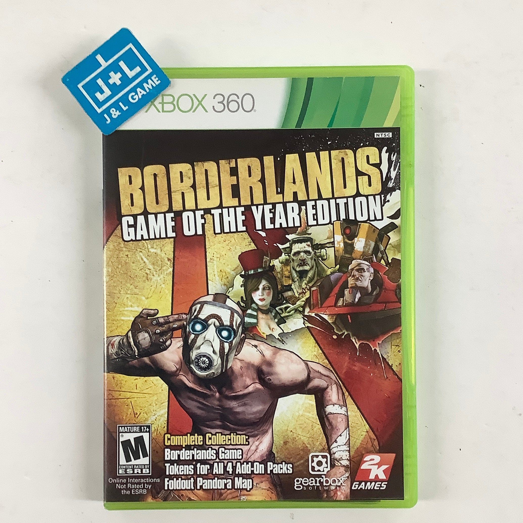 Borderlands: Game of the Year Edition - Xbox 360 [Pre-Owned] Video Games Take-Two Interactive