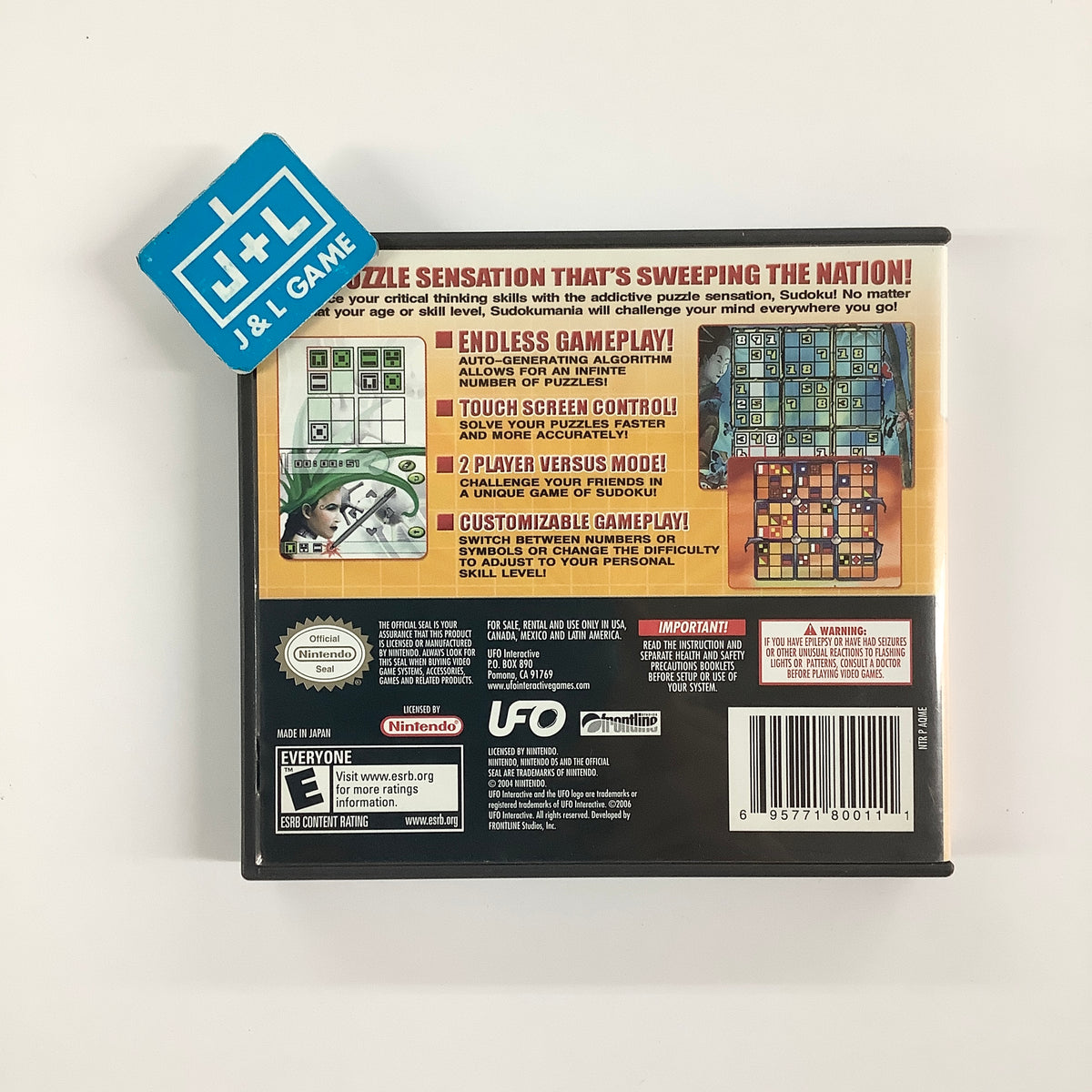 Sudoku Mania - (NDS) Nintendo DS [Pre-Owned] Video Games UFO Interactive