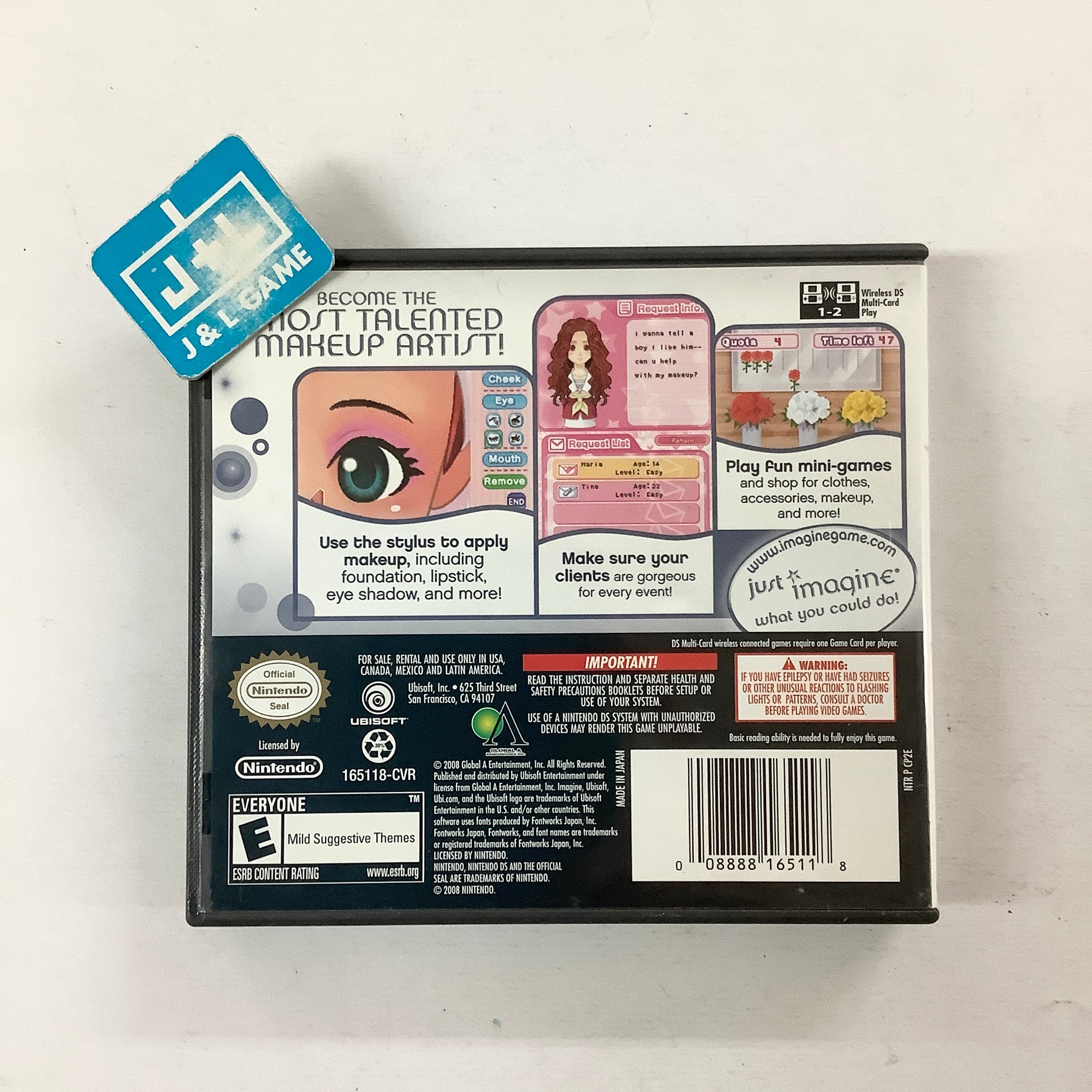 Imagine: Makeup Artist - (NDS) Nintendo DS [Pre-Owned] Video Games Ubisoft   