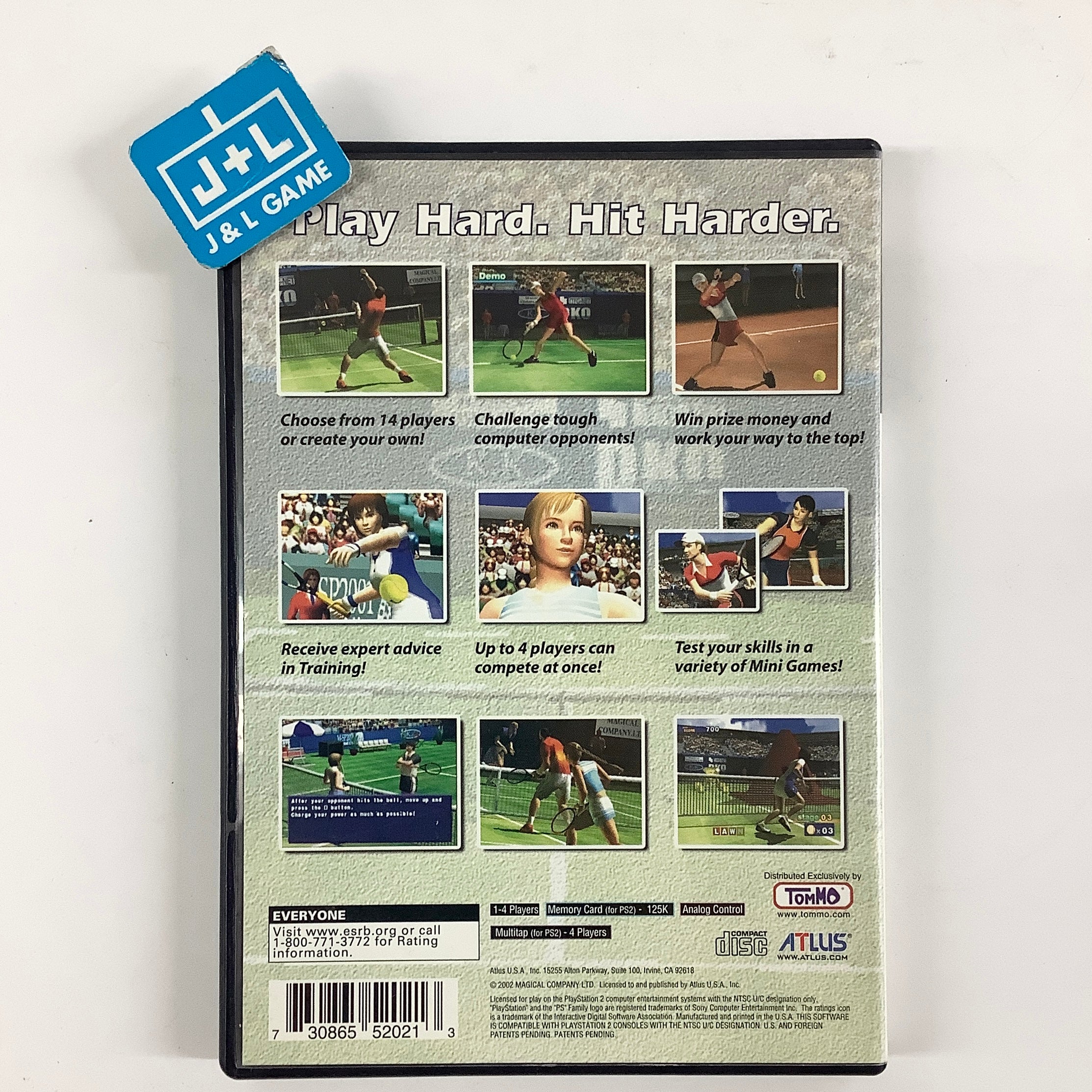 Hard Hitter Tennis - (PS2) PlayStation 2 [Pre-Owned] Video Games Atlus