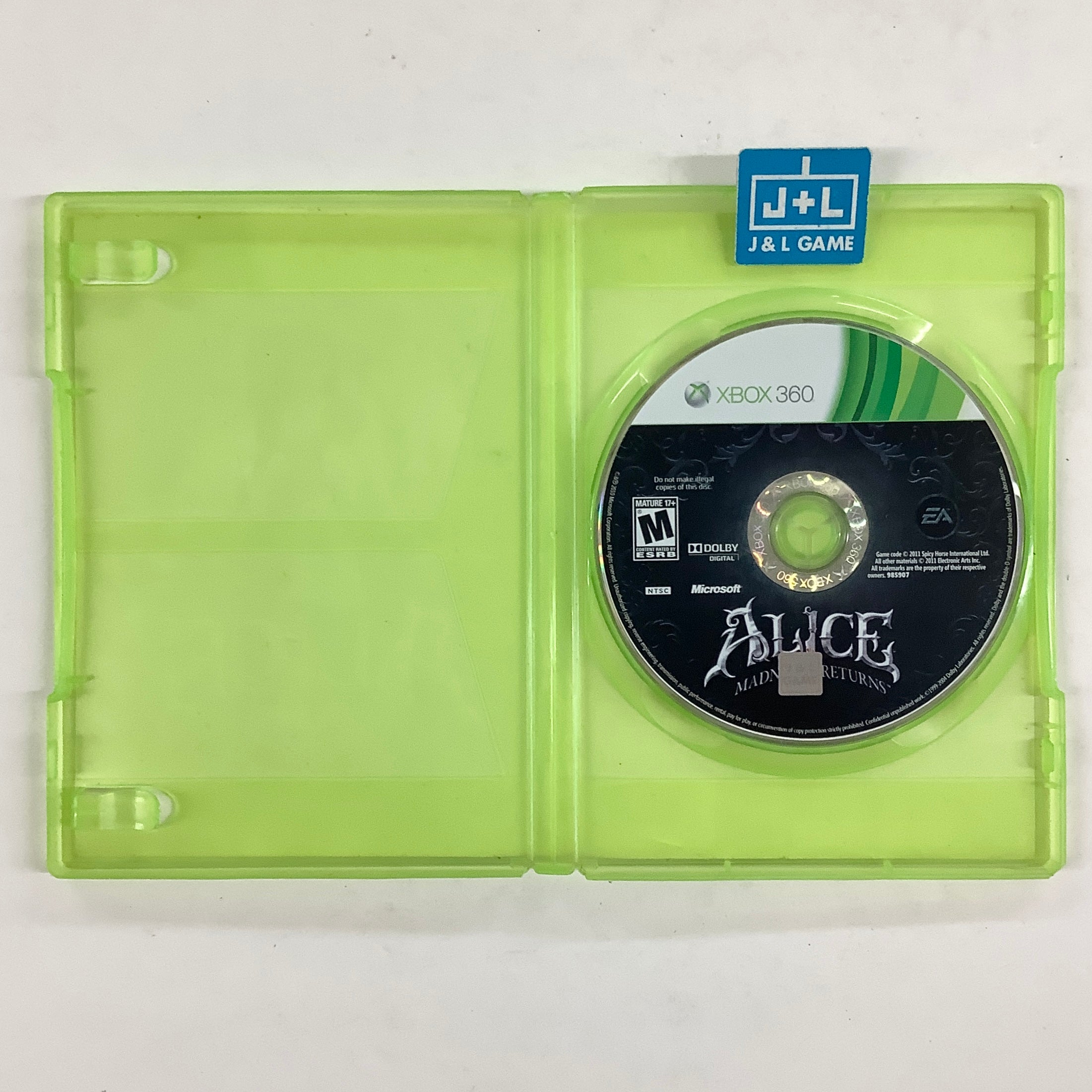 Alice: Madness Returns - Xbox 360 [Pre-Owned] Video Games Electronic Arts