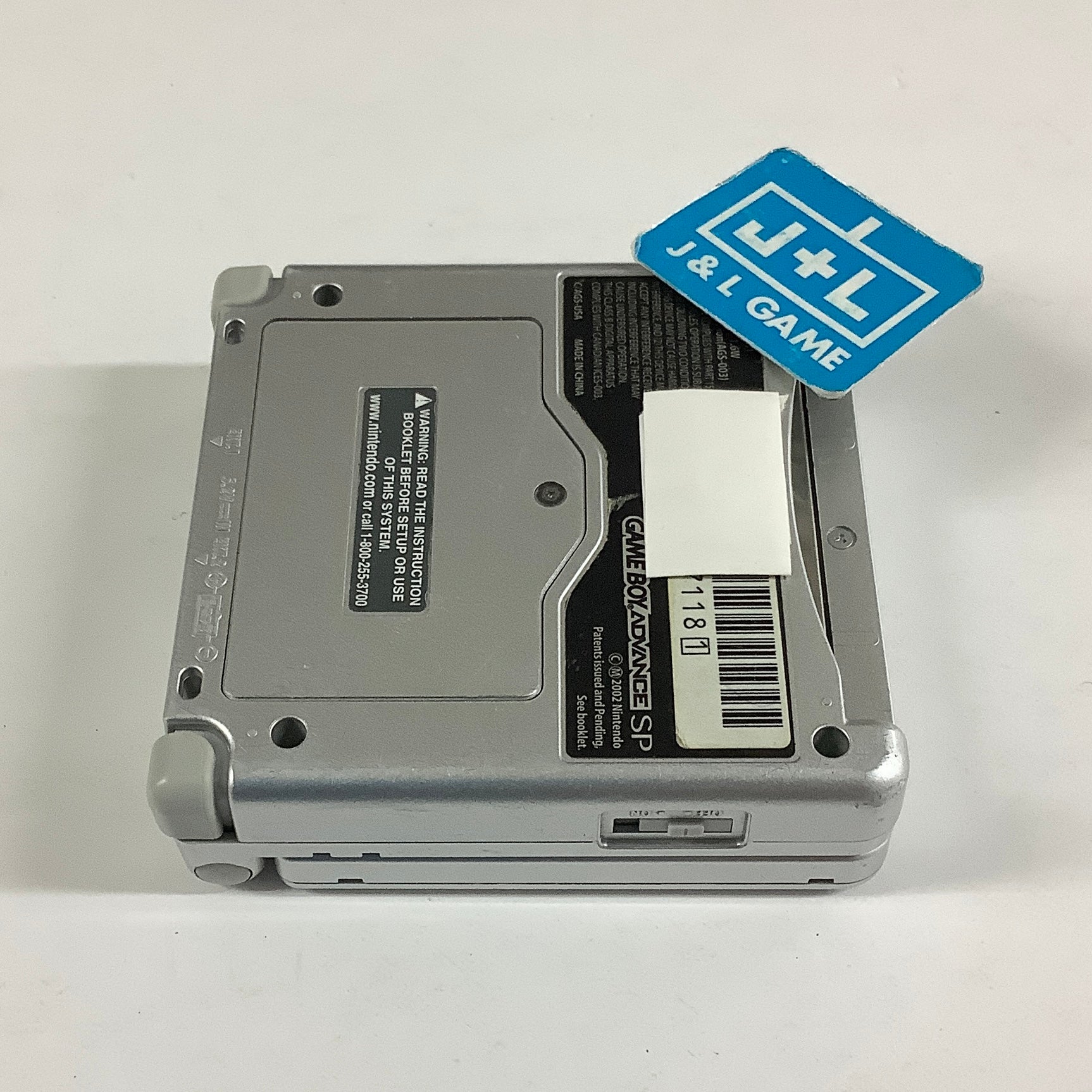 Nintendo Game Boy Advance SP Console AGS-001 (Silver) - (GBA) Game Boy Advance SP [Pre-Owned]