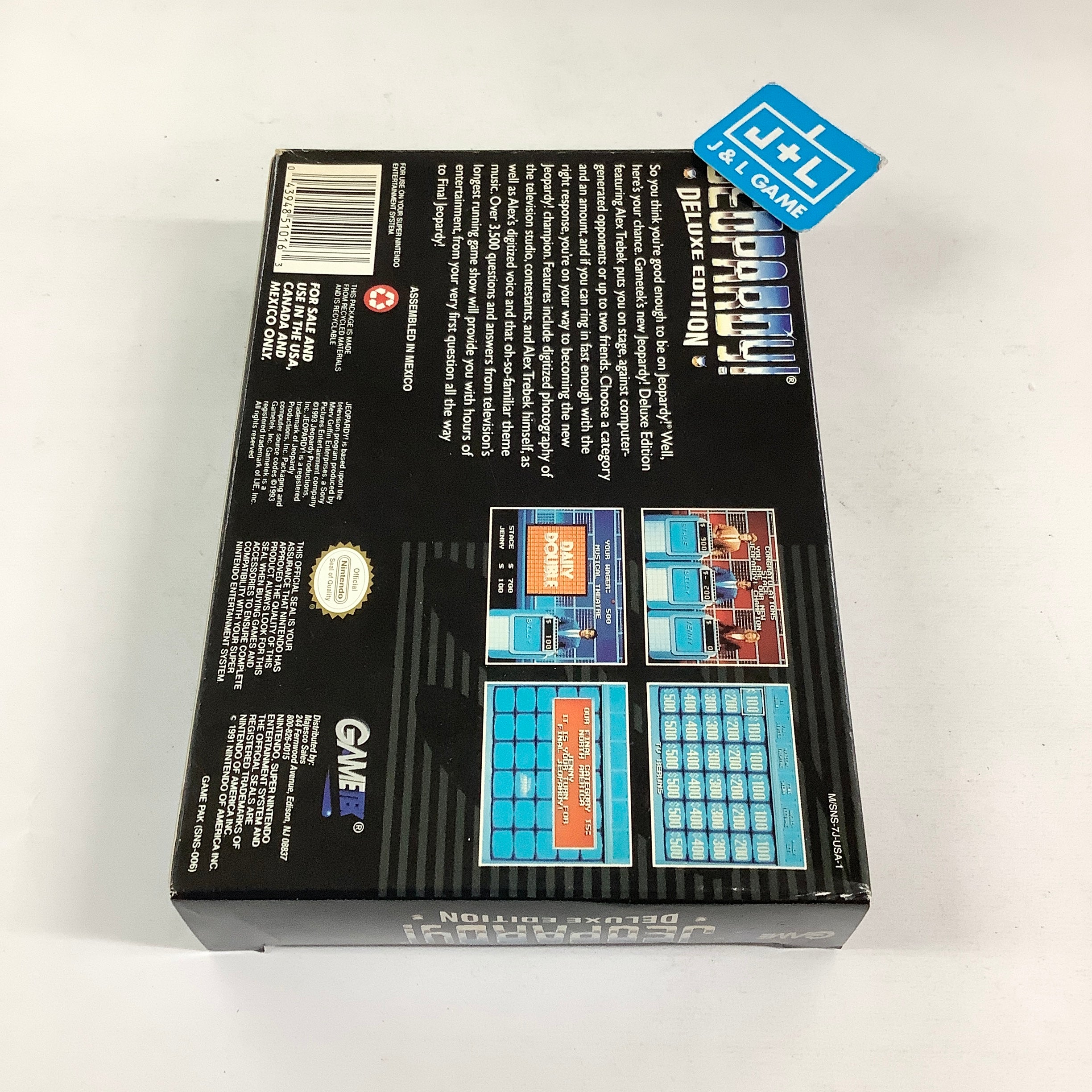 Jeopardy! Deluxe Edition - (SNES) Super Nintendo [Pre-Owned] Video Games GameTek