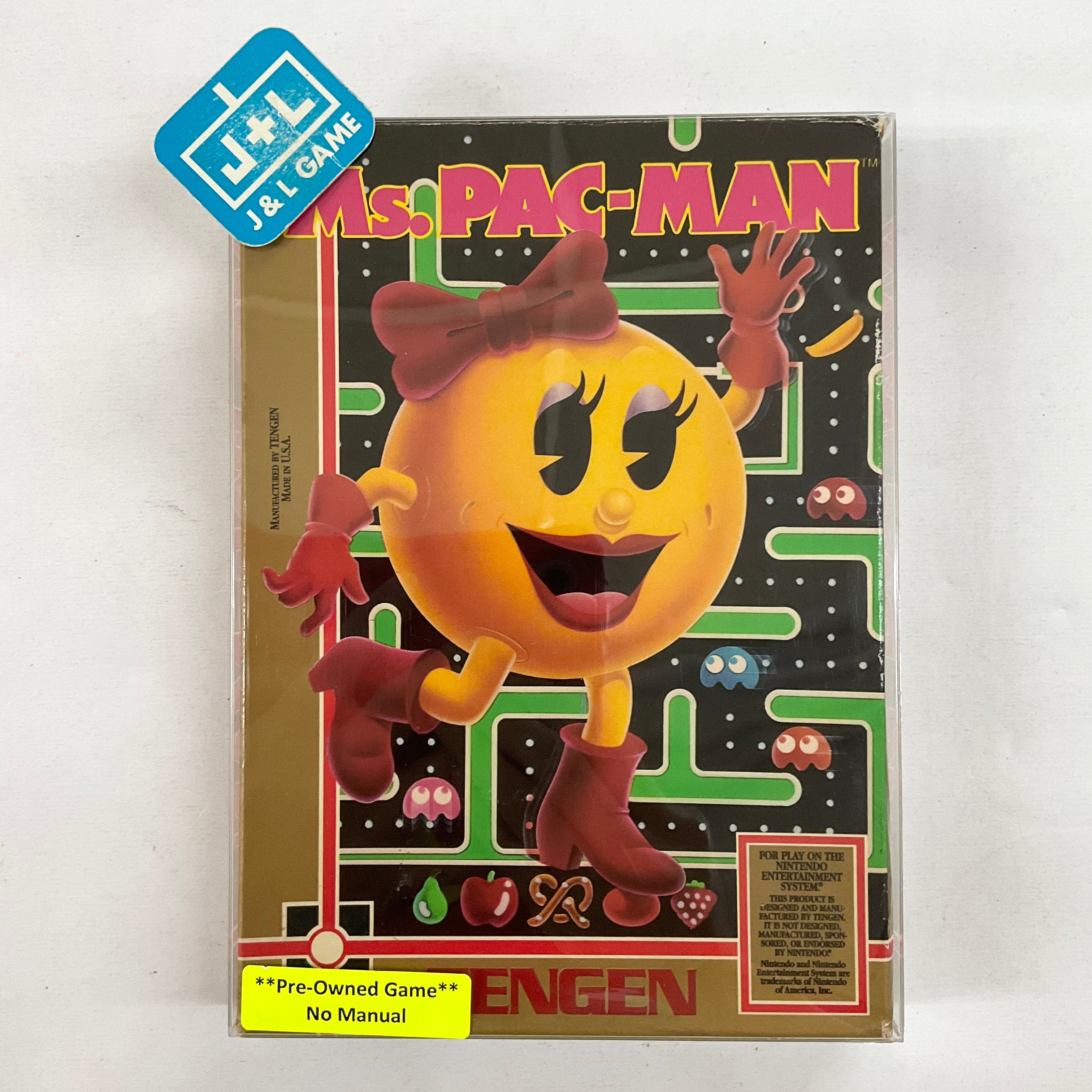 Ms. Pac-Man (Tengen) - (NES) Nintendo Entertainment System [Pre-Owned] Video Games Tengen   