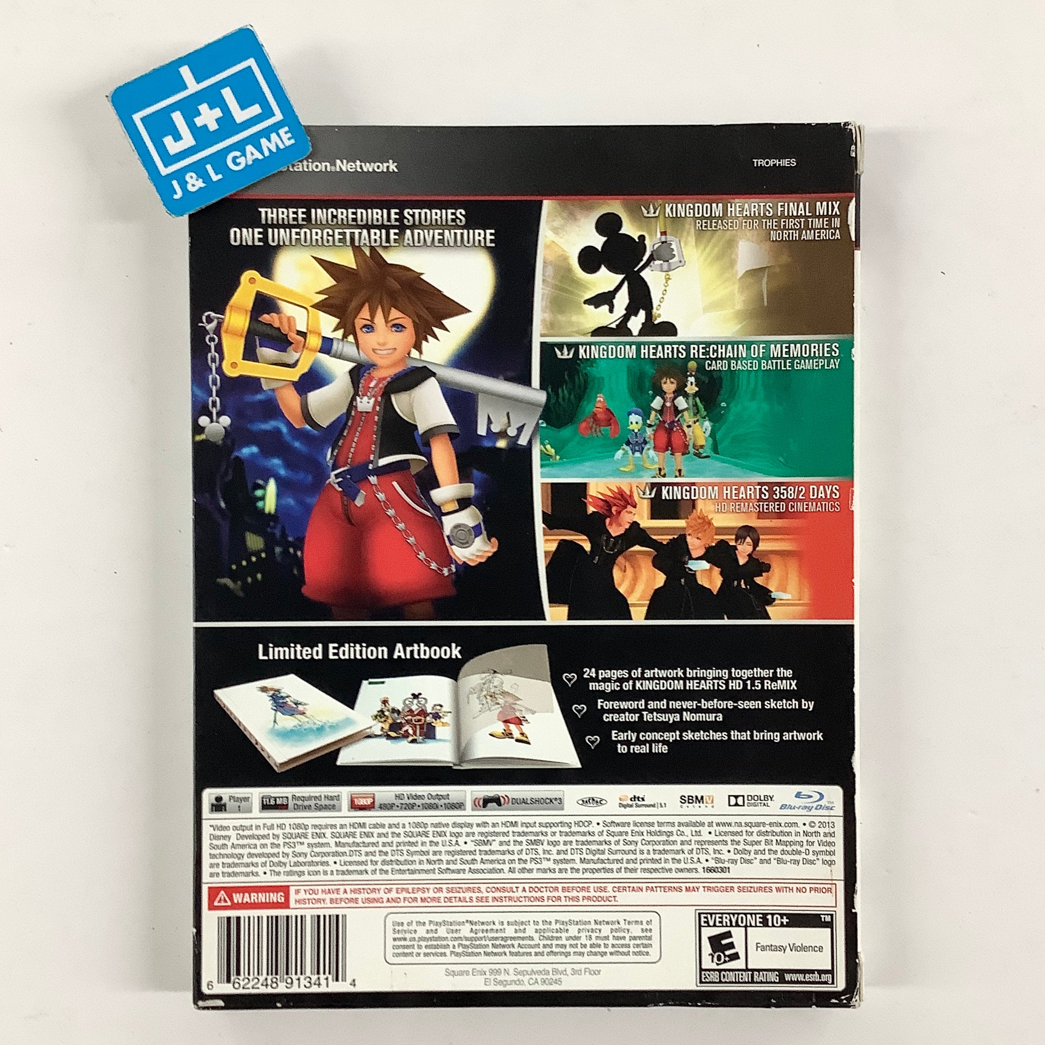 Kingdom Hearts HD 1.5 ReMIX (Limited Edition) - (PS3) PlayStation 3 [Pre-Owned]