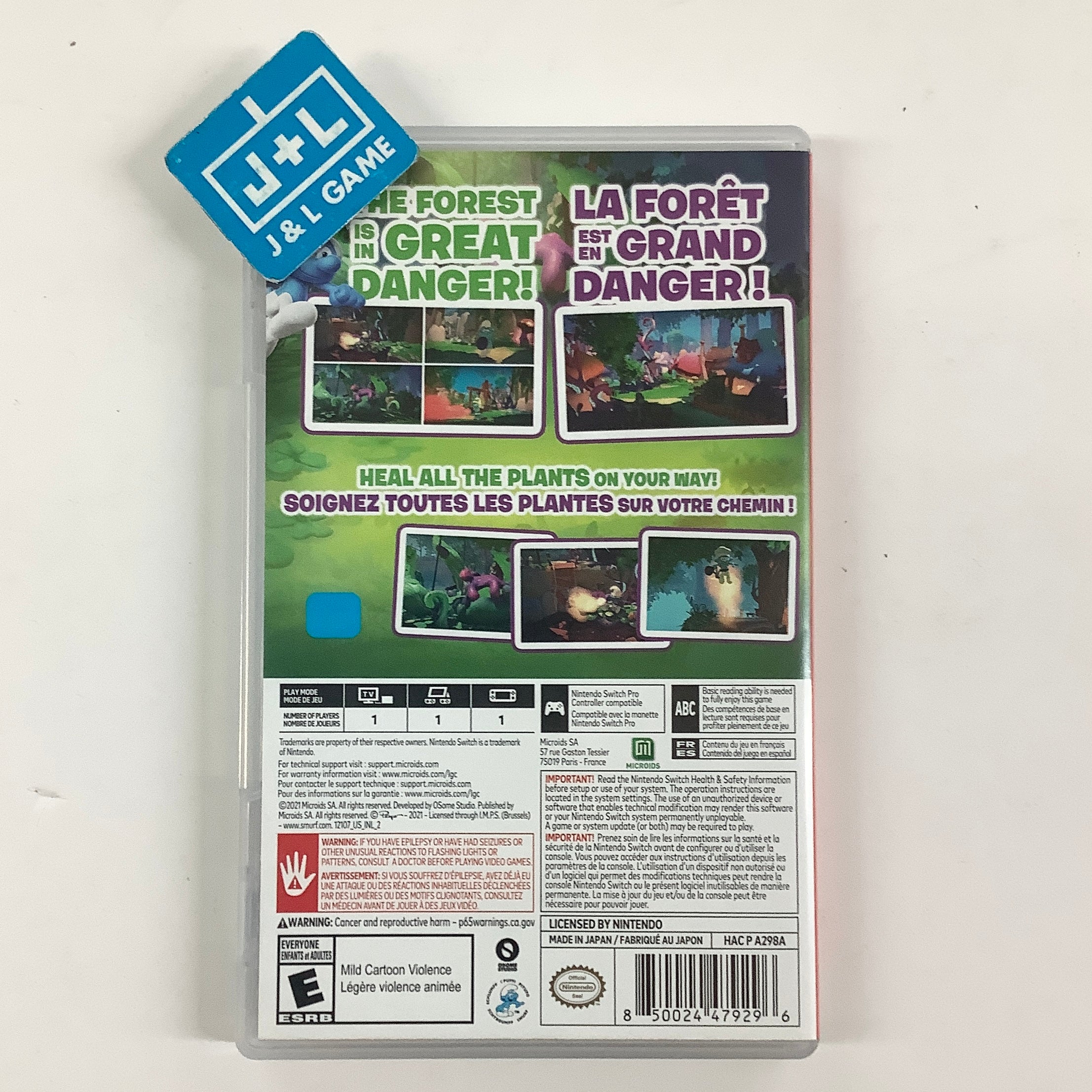 The Smurfs: Mission Vileaf - (NSW) Nintendo Switch [Pre-Owned] Video Games MICROÏDS